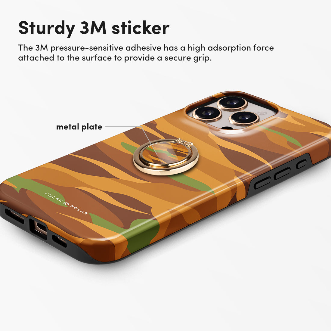 Desert Camo Adhesive Phone Ring Holder