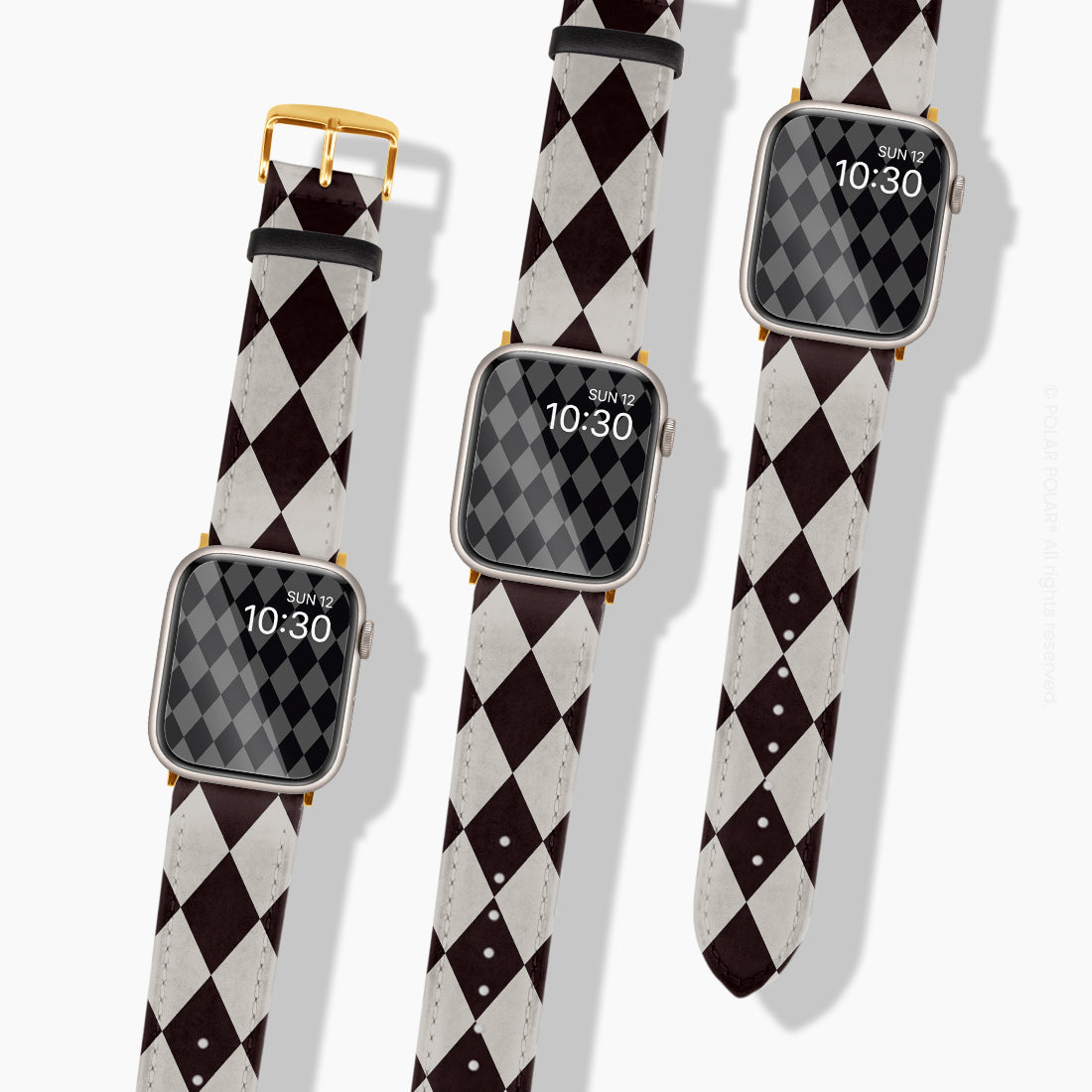 Diamond Black Checker - Apple Watch Band