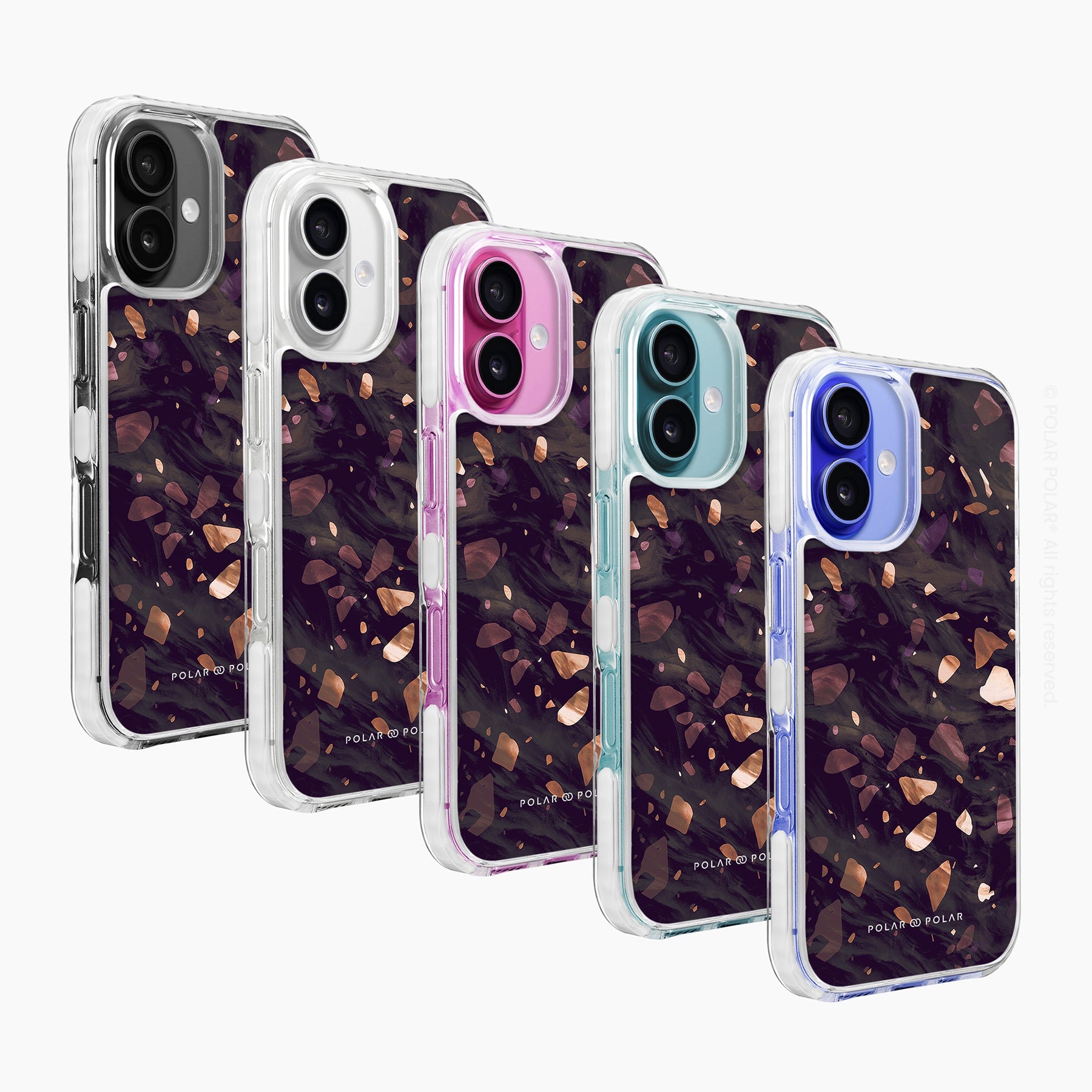 Eminence Terrazzo Gem - iPhone 16 Plus Clear Bumper MagSafe Case