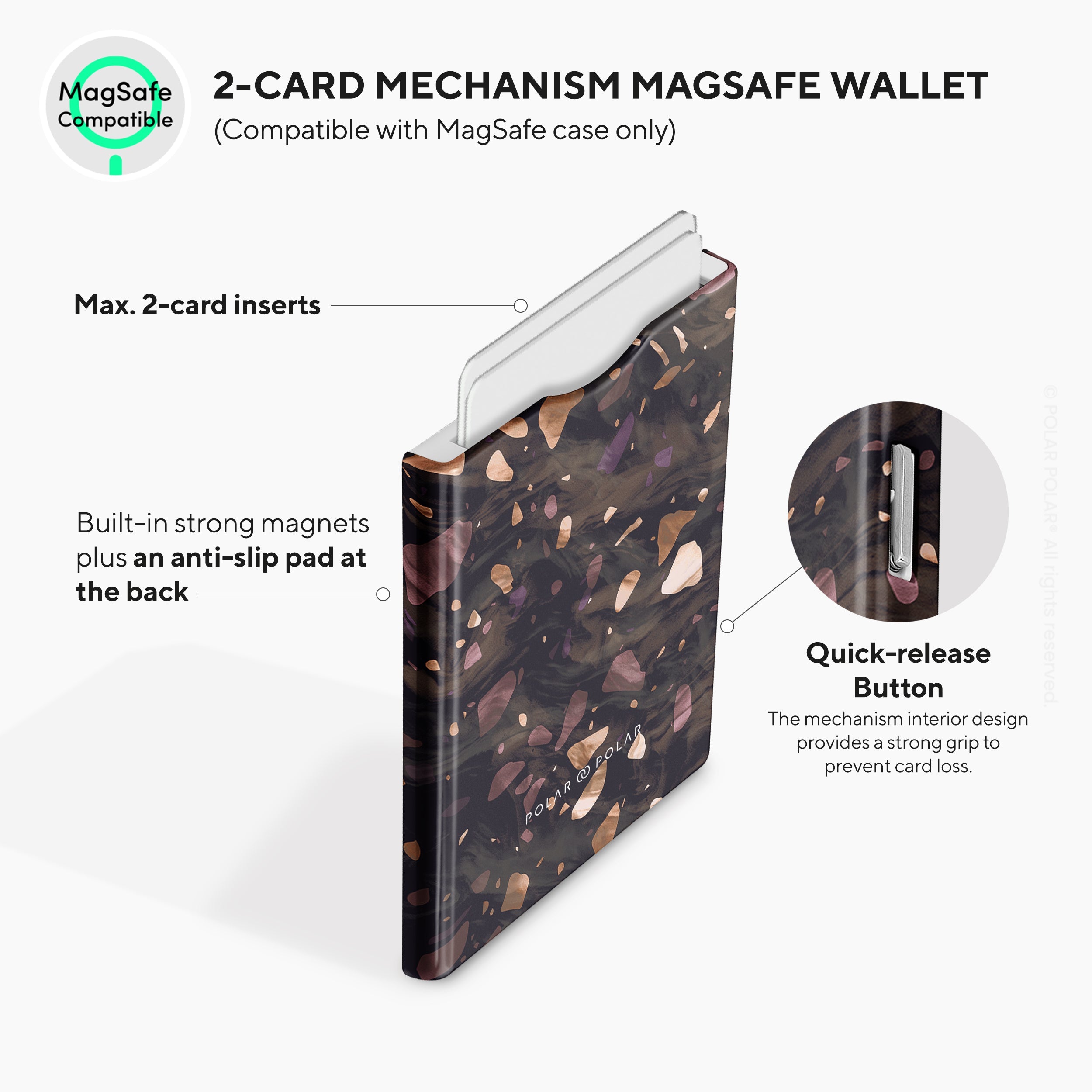 Eminence Terrazzo Gem MagSafe Wallet