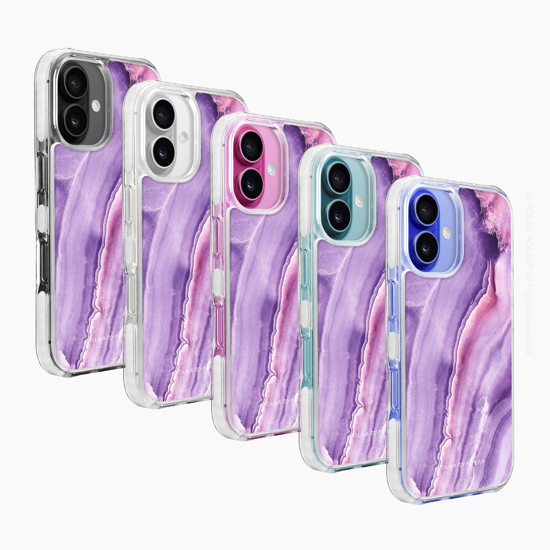 French Violet - iPhone 16 Plus Clear Bumper MagSafe Case