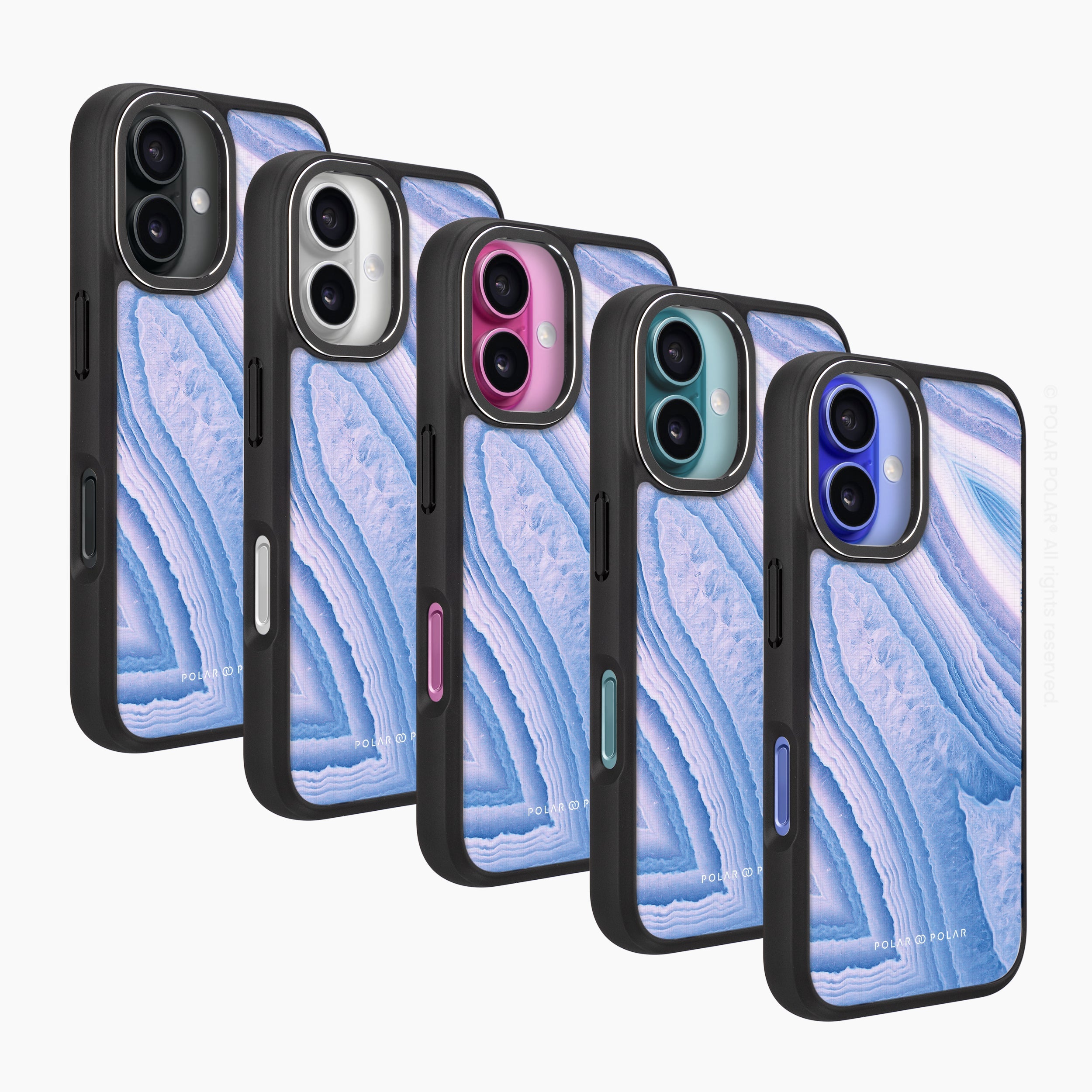 Frozen River - iPhone 16 Pro Frosted Black Bumper MagSafe Case