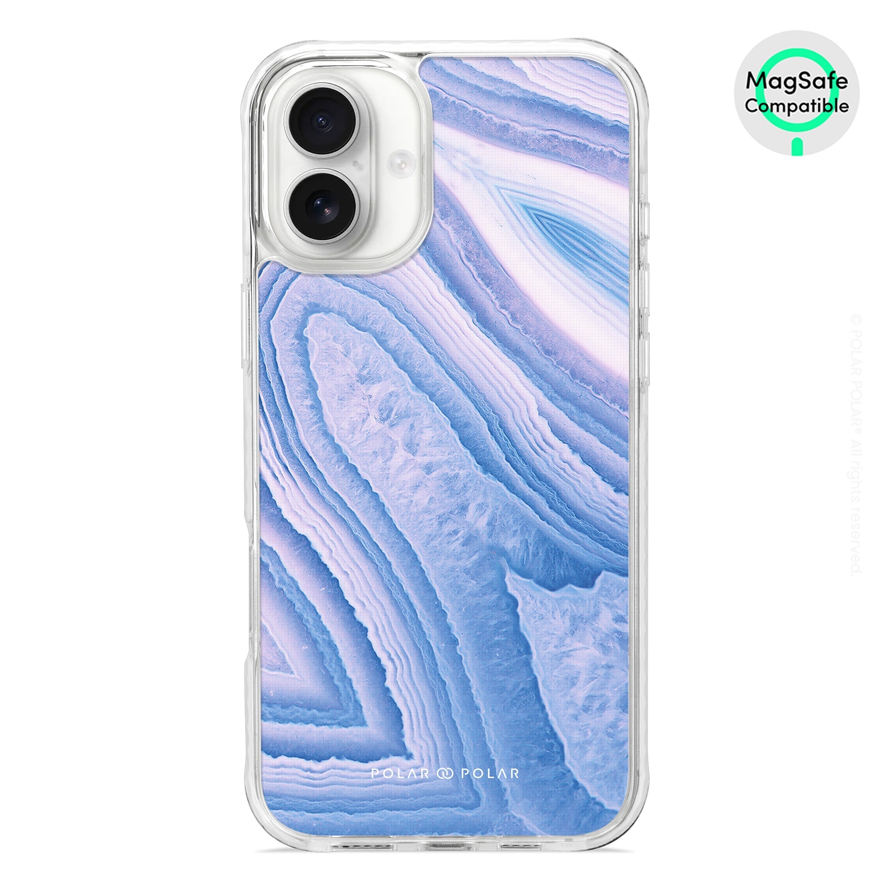 Frozen River - iPhone 16 Plus Clear Bumper MagSafe Case
