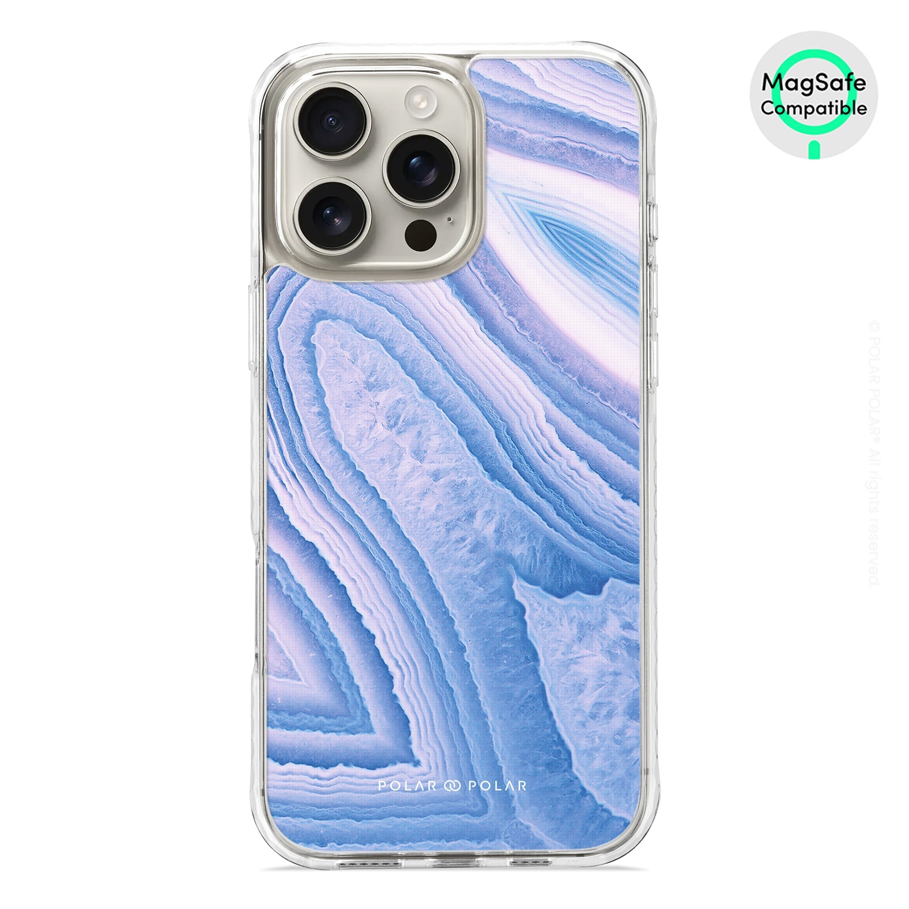 Frozen River - iPhone 16 Pro Max Clear Bumper MagSafe Case