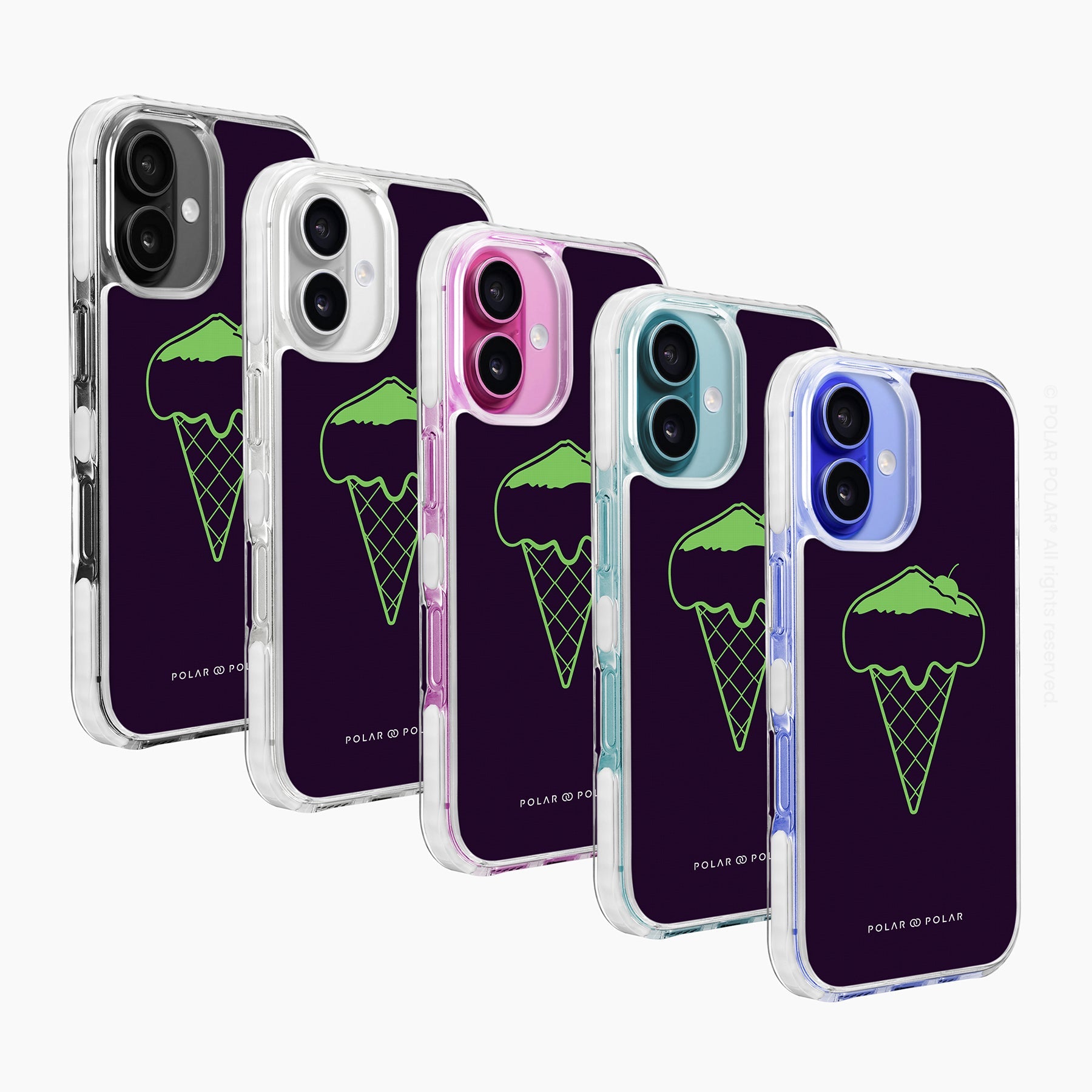 Fujisan Black Ice Cream - iPhone 16 Plus Clear Bumper MagSafe Case