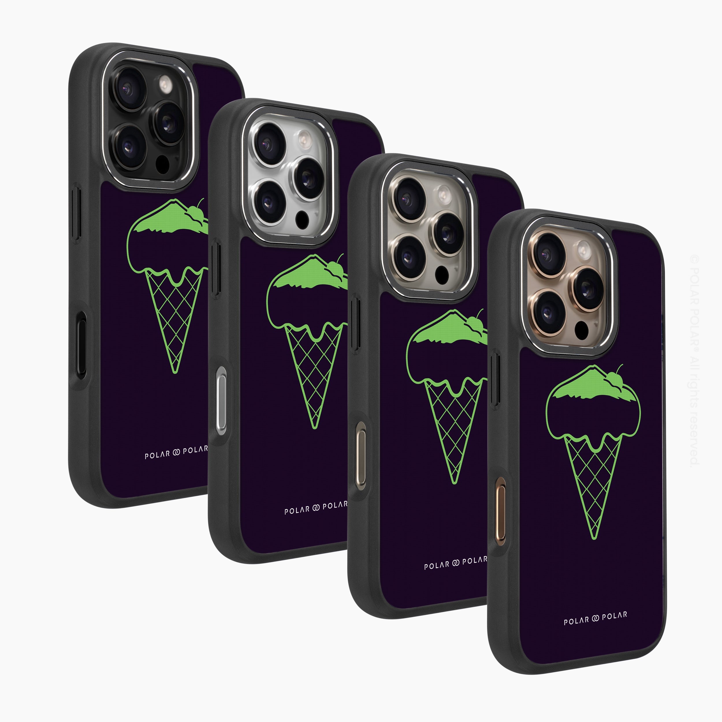 Fujisan Black Ice Cream - iPhone 16 Pro Frosted Black Bumper MagSafe Case