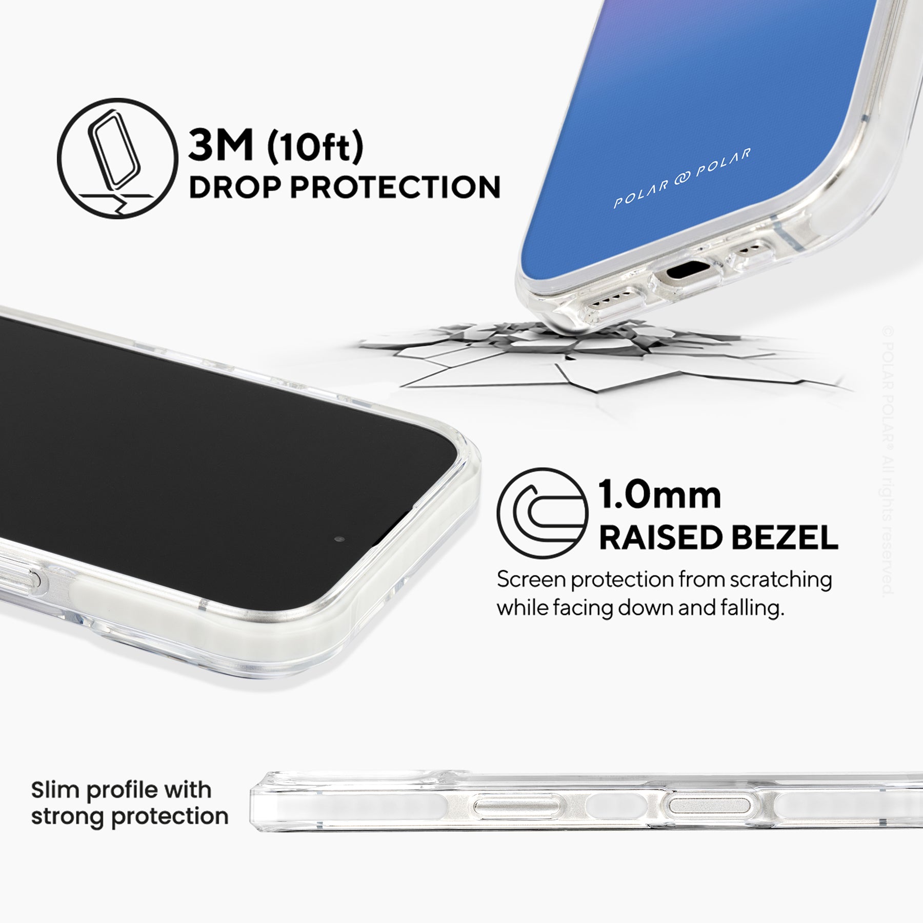 Fujisan Blue - iPhone 16 Clear Bumper MagSafe Case
