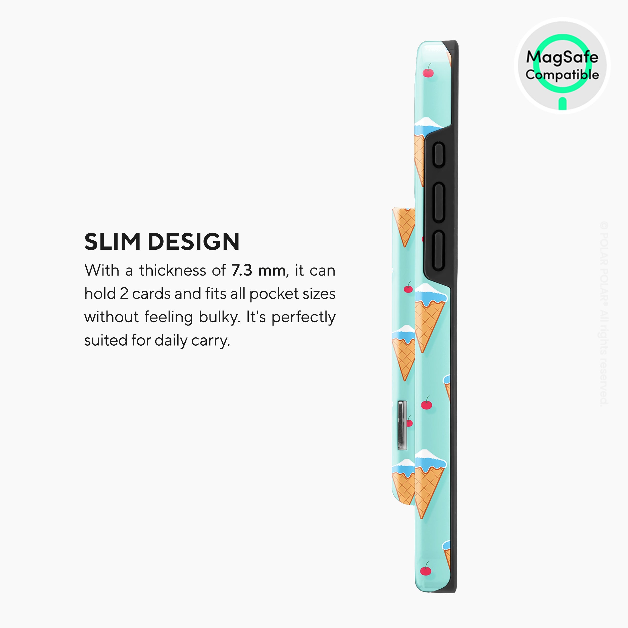 Fujisan Lake Blue Ice Cream MagSafe Wallet