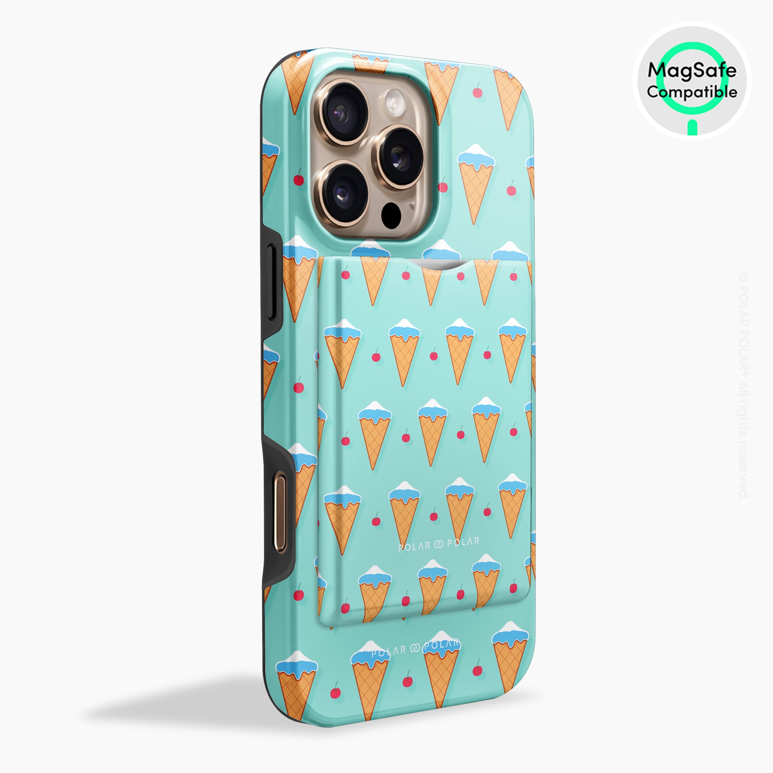 Fujisan Lake Blue Ice Cream MagSafe Wallet