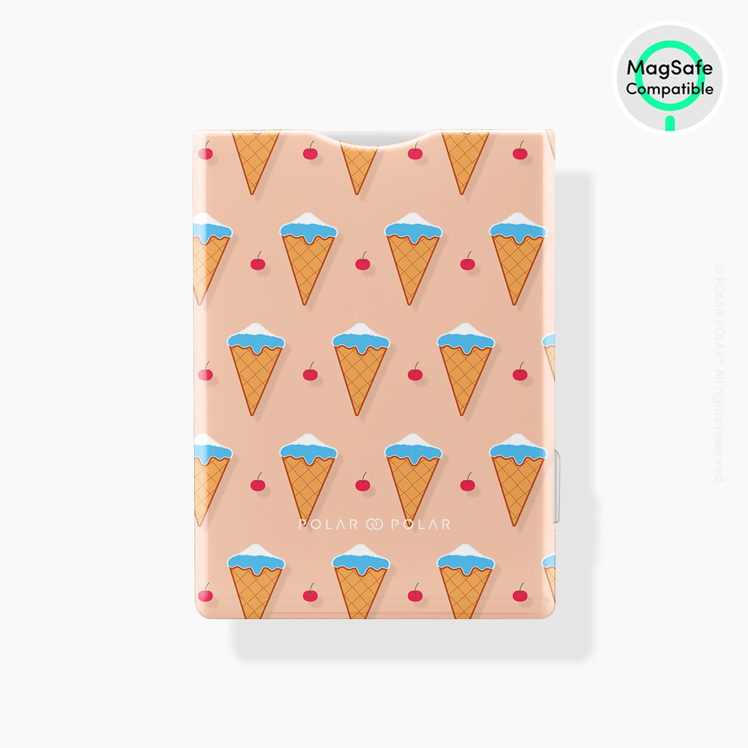 Fujisan Peach Ice Cream MagSafe Wallet