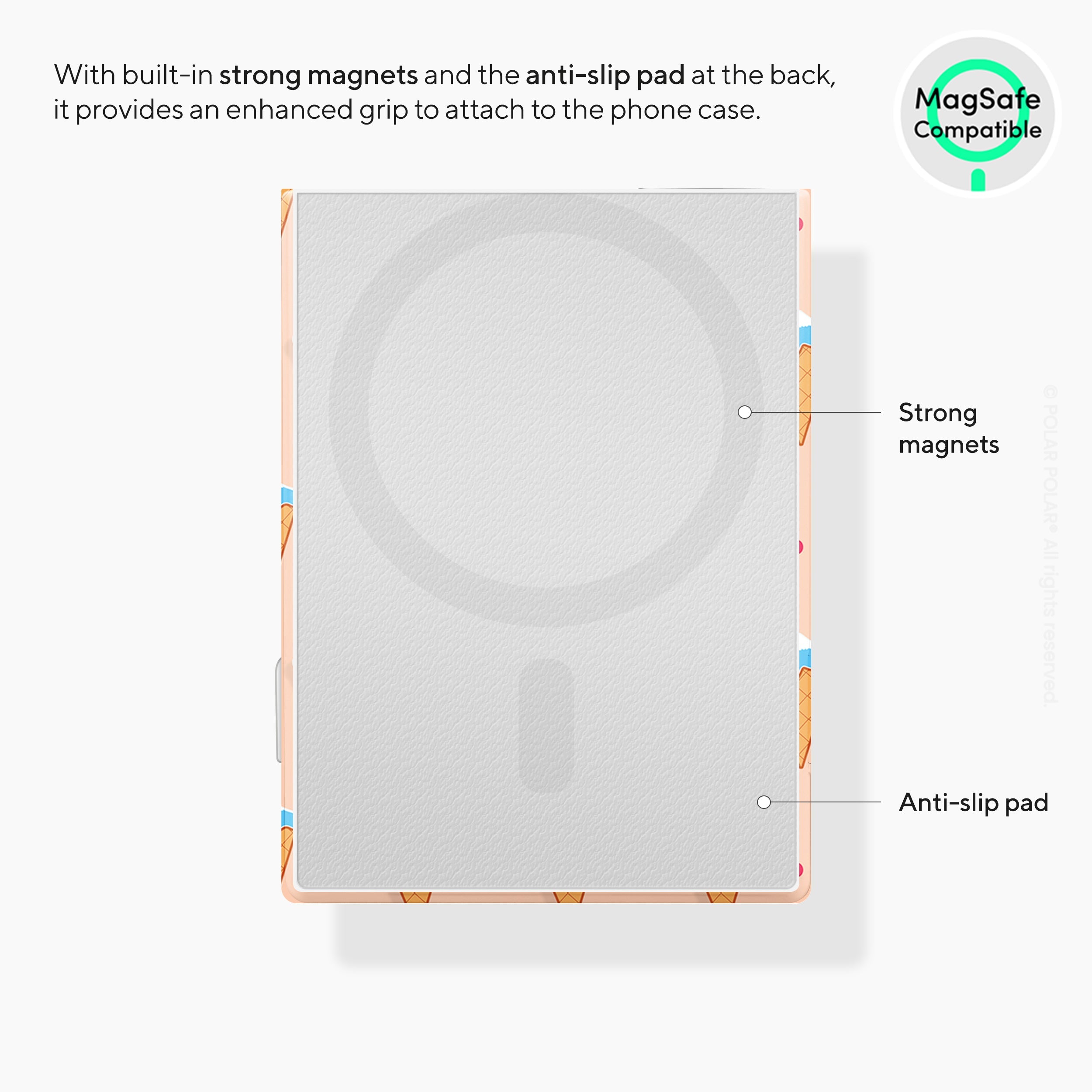 Fujisan Peach Ice Cream MagSafe Wallet
