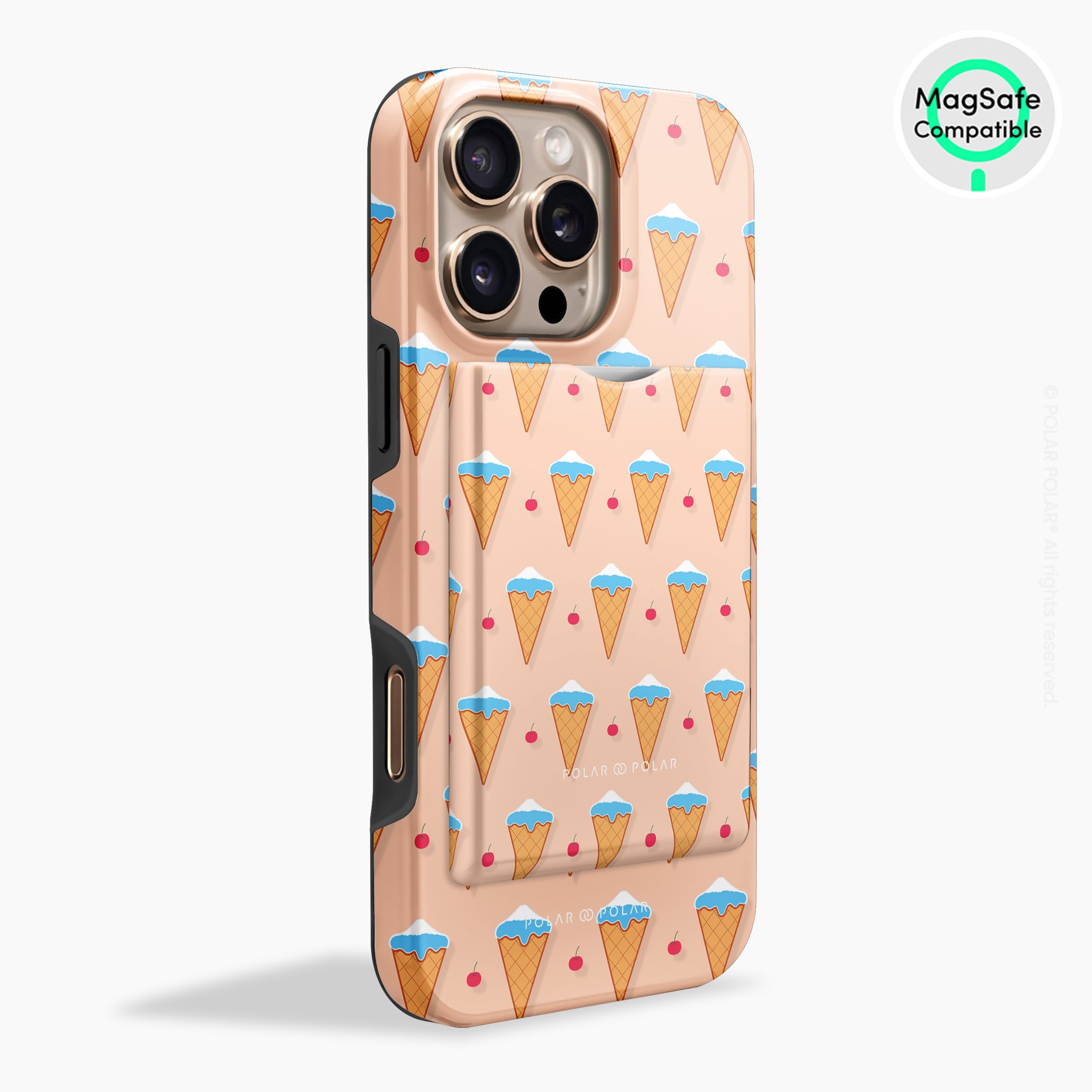 Fujisan Peach Ice Cream MagSafe Wallet