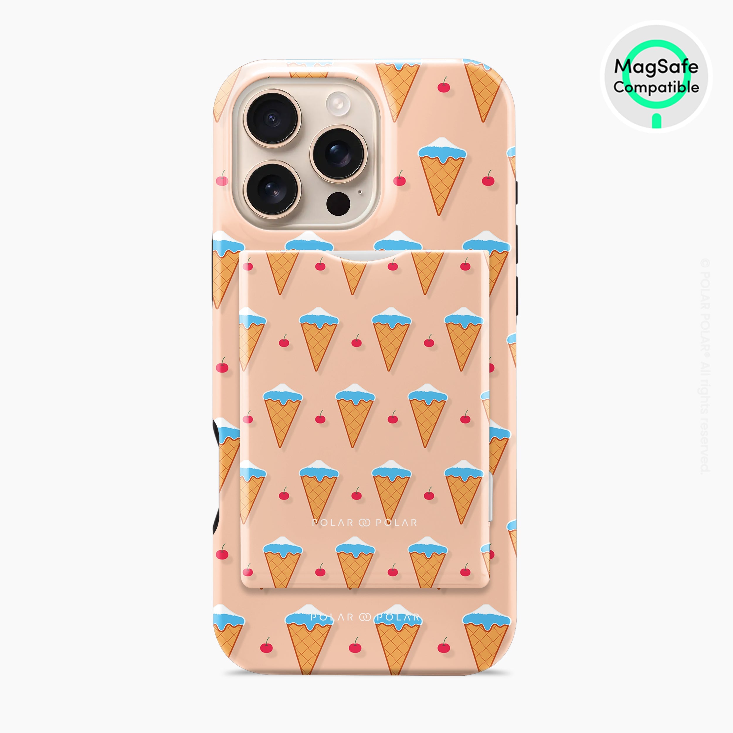 Fujisan Peach Ice Cream MagSafe Wallet