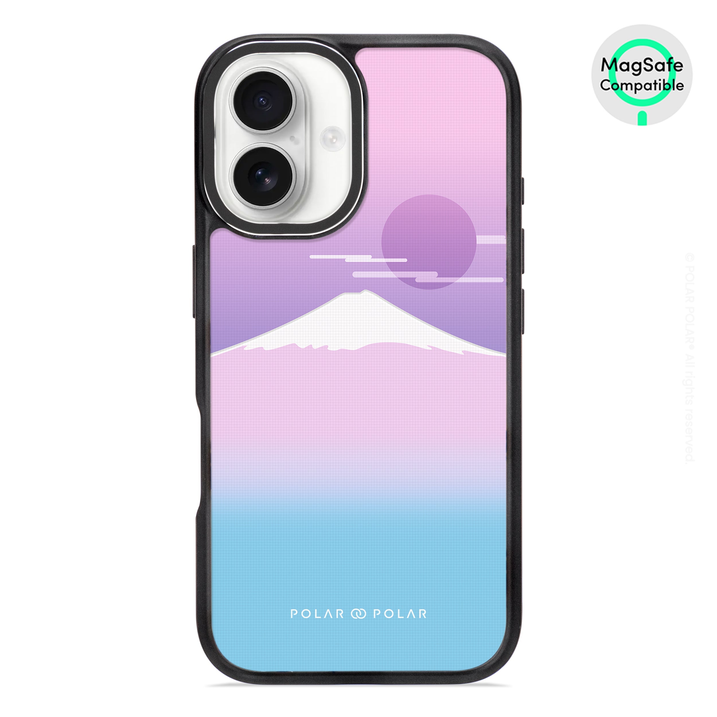 Fujisan Romance - iPhone 16 Frosted Black Bumper MagSafe Case