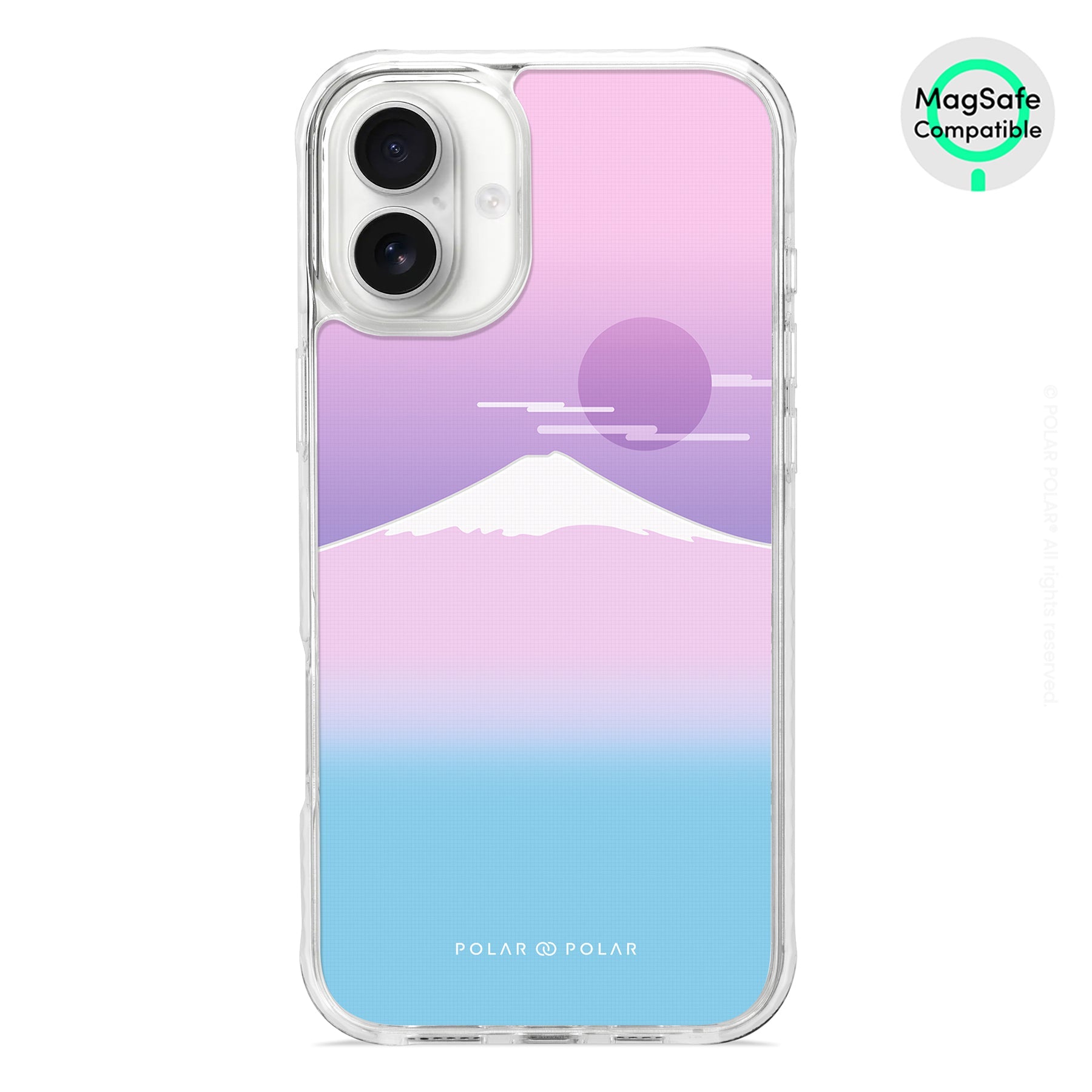 Fujisan Romance - iPhone 16 Plus Clear Bumper MagSafe Case
