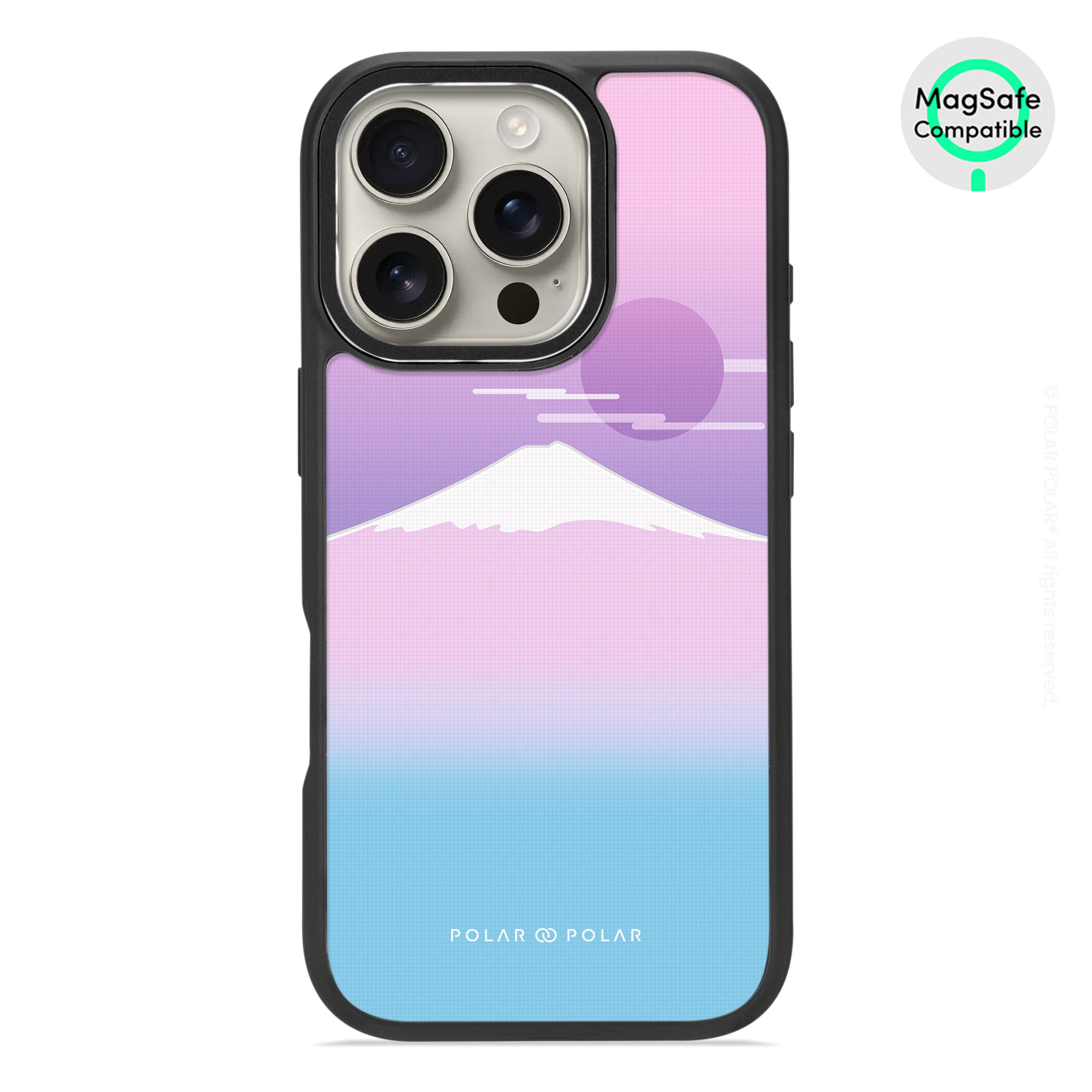 Fujisan Romance - iPhone 16 Pro Frosted Black Bumper MagSafe Case