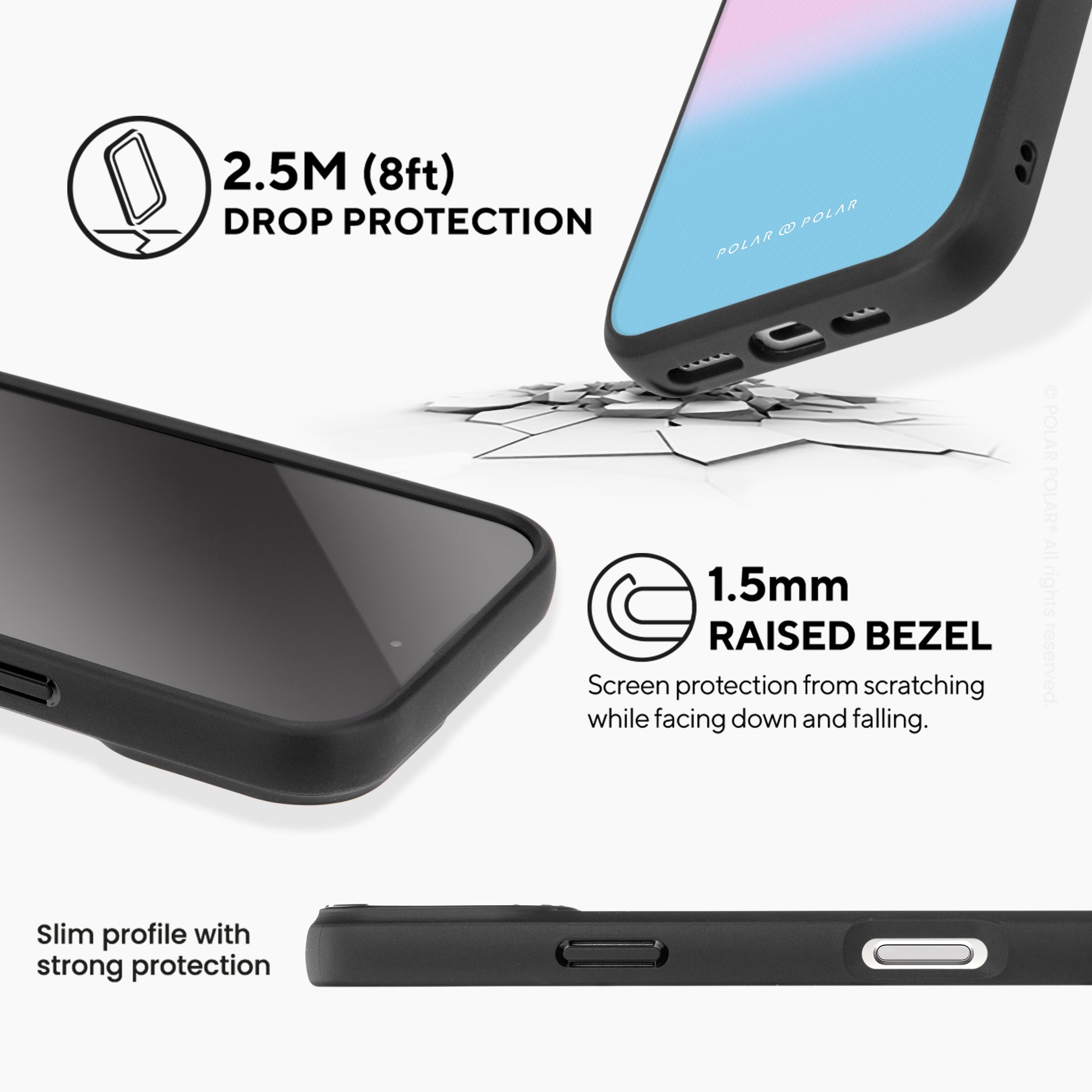 Fujisan Romance - iPhone 16 Pro Max Frosted Black Bumper MagSafe Case