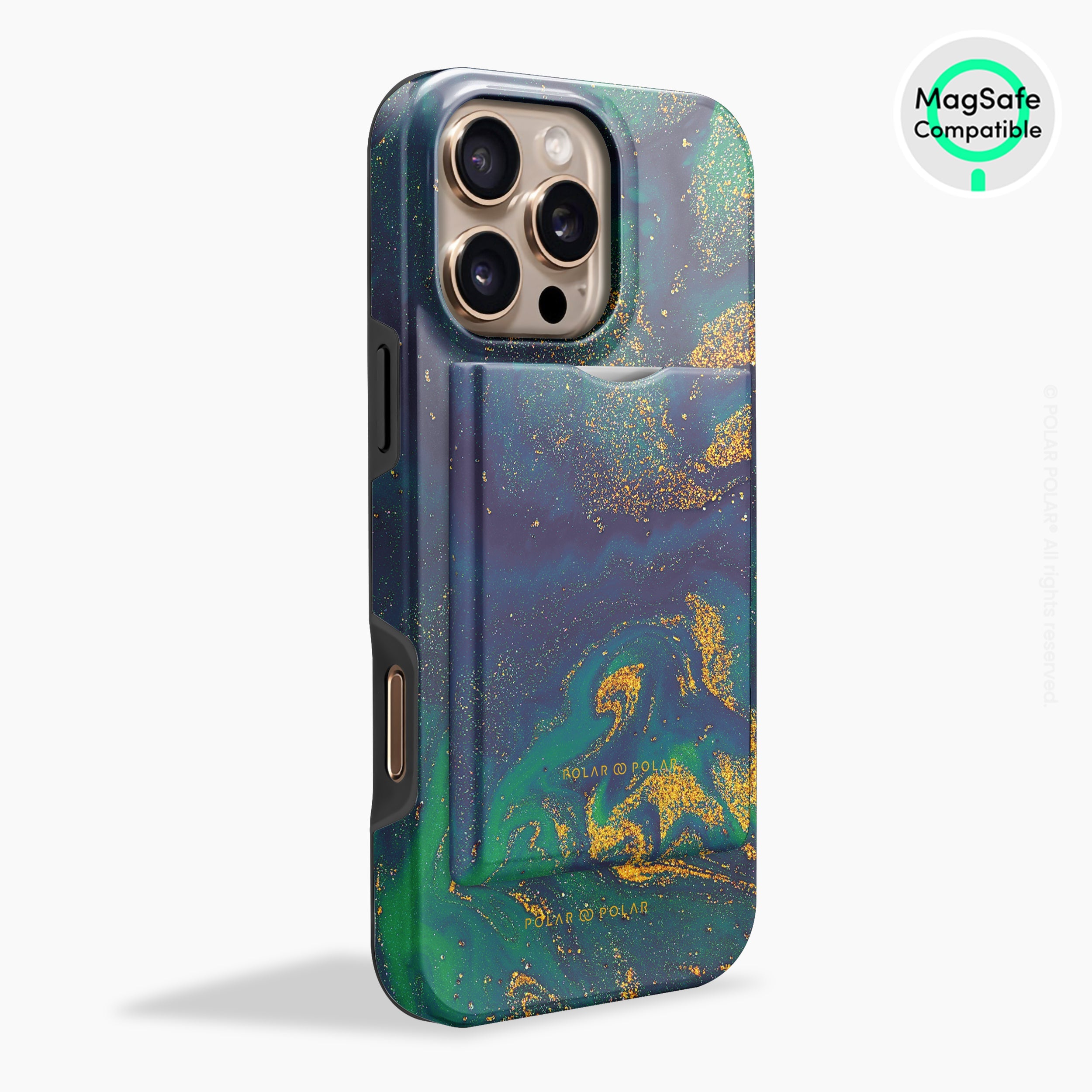 Green Night Quicksand MagSafe Wallet