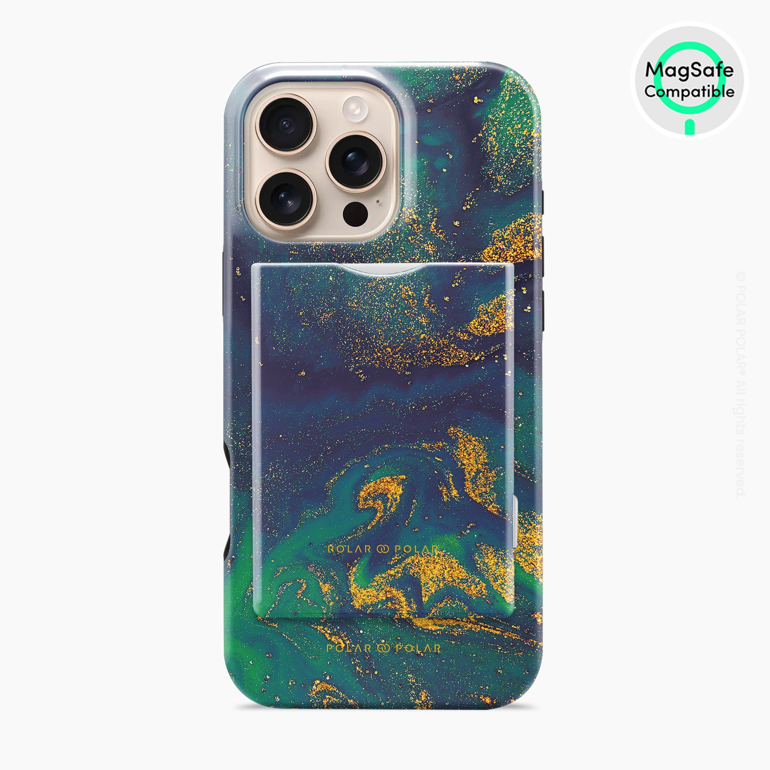 Green Night Quicksand MagSafe Wallet