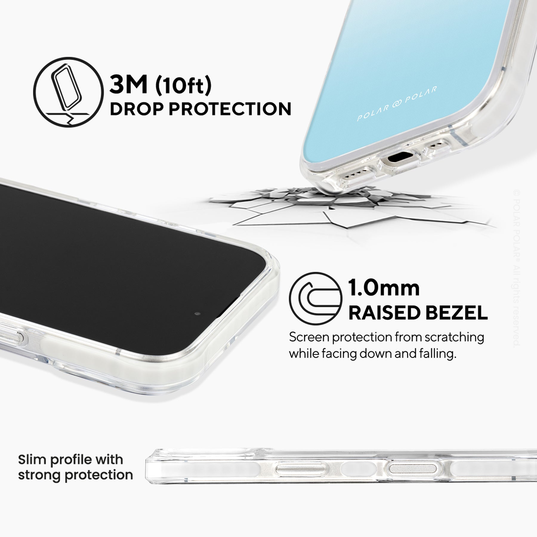 Iceberg Pastel - iPhone 16 Clear Bumper MagSafe Case
