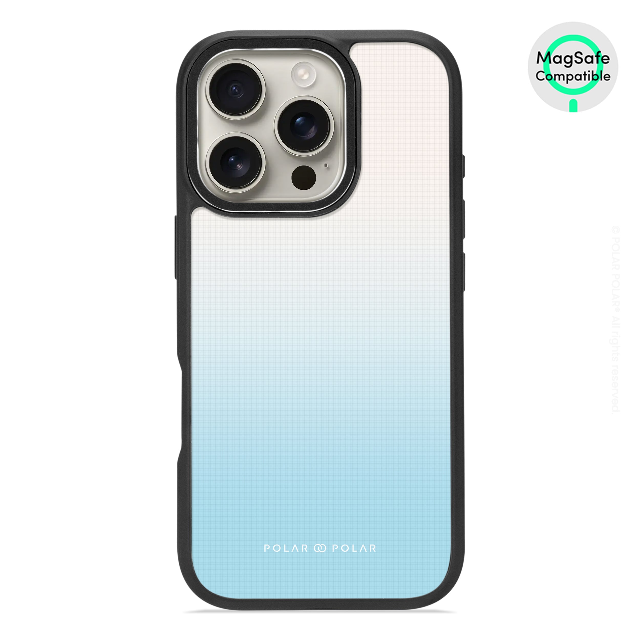 Iceberg Pastel - iPhone 16 Pro Frosted Black Bumper MagSafe Case