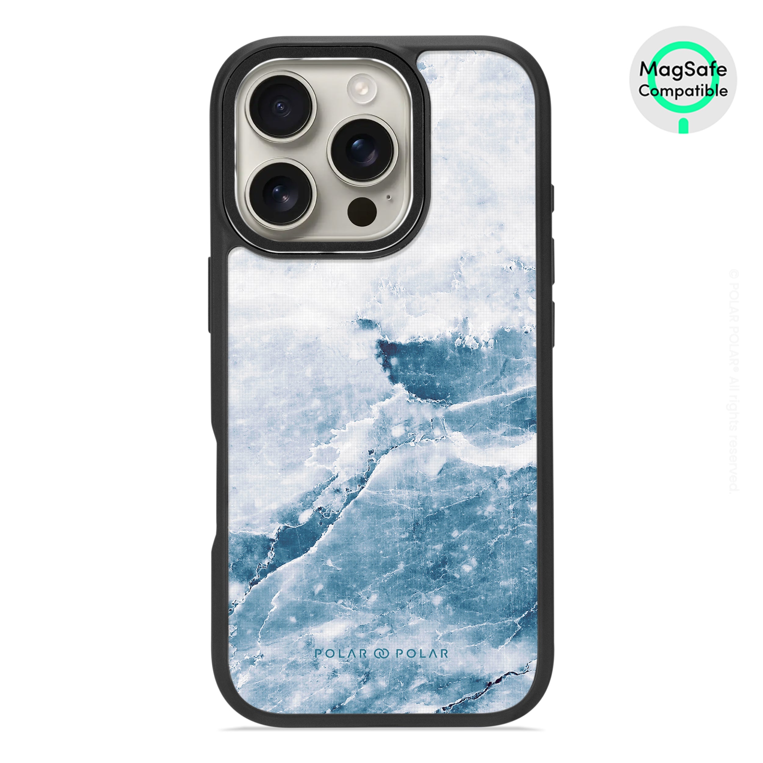 Icy - iPhone 16 Pro Frosted Black Bumper MagSafe Case