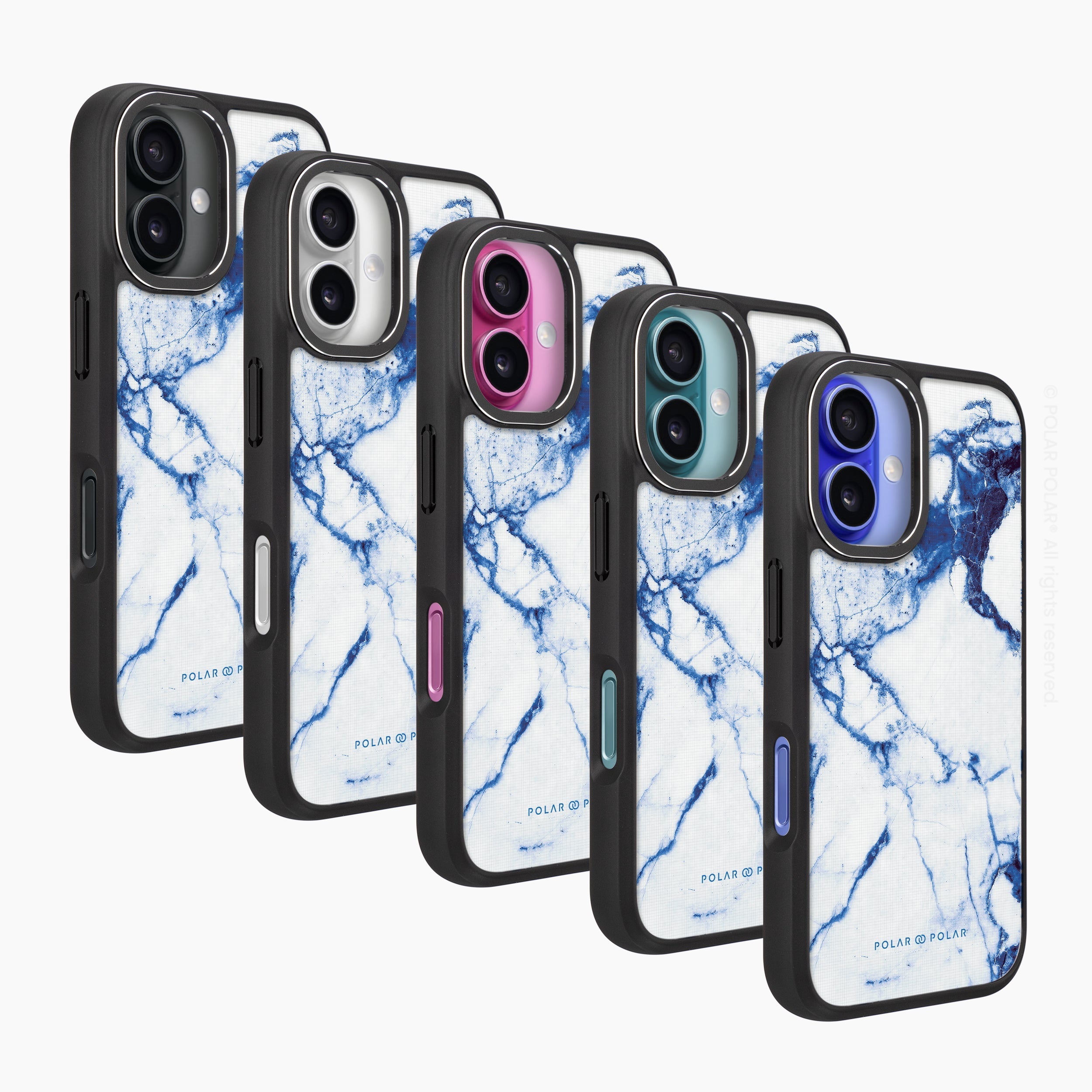 Indigo Vase - iPhone 16 Pro Frosted Black Bumper MagSafe Case