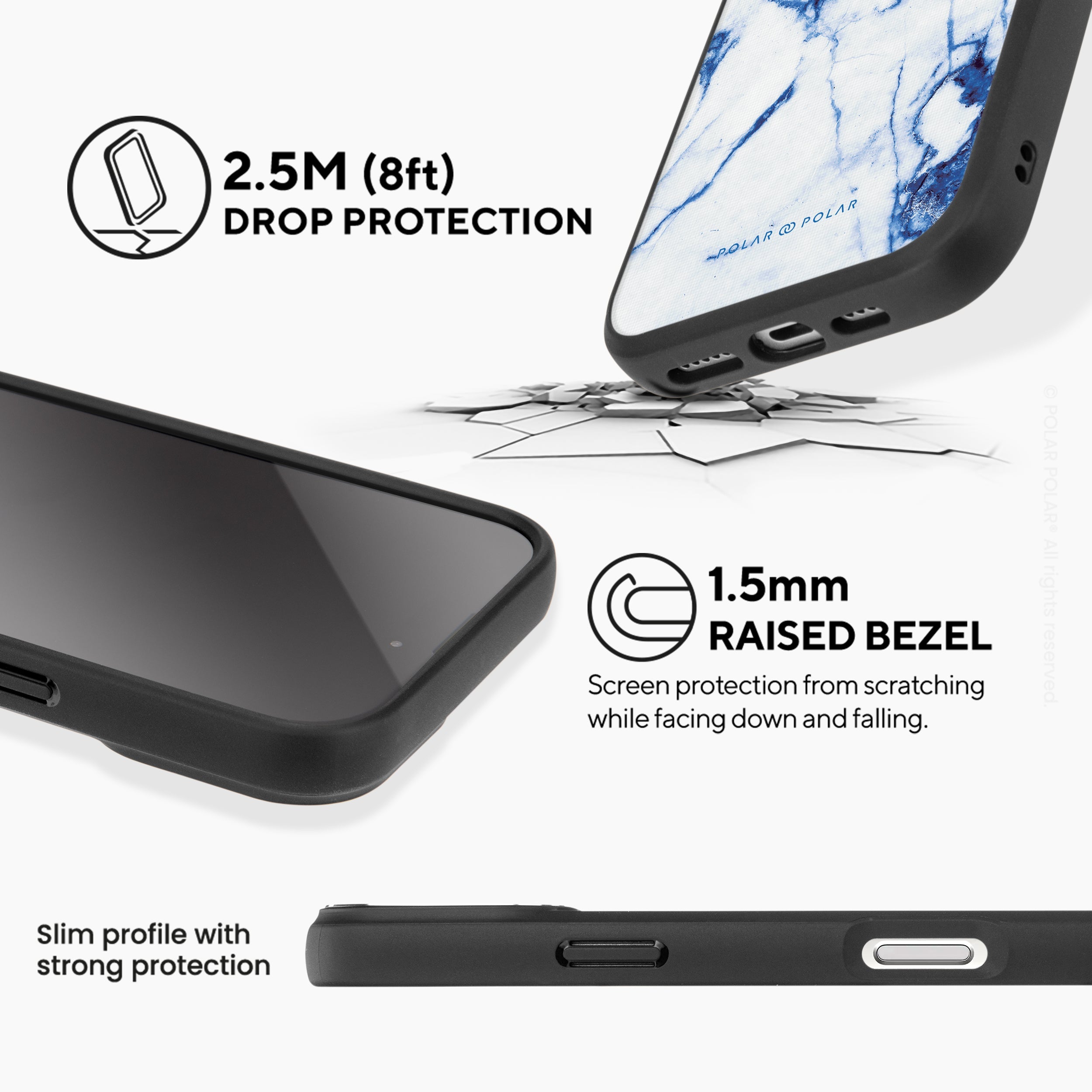 靛藍古瓶 - iPhone 16 Pro 黑磨砂防摔 MagSafe 手機殼