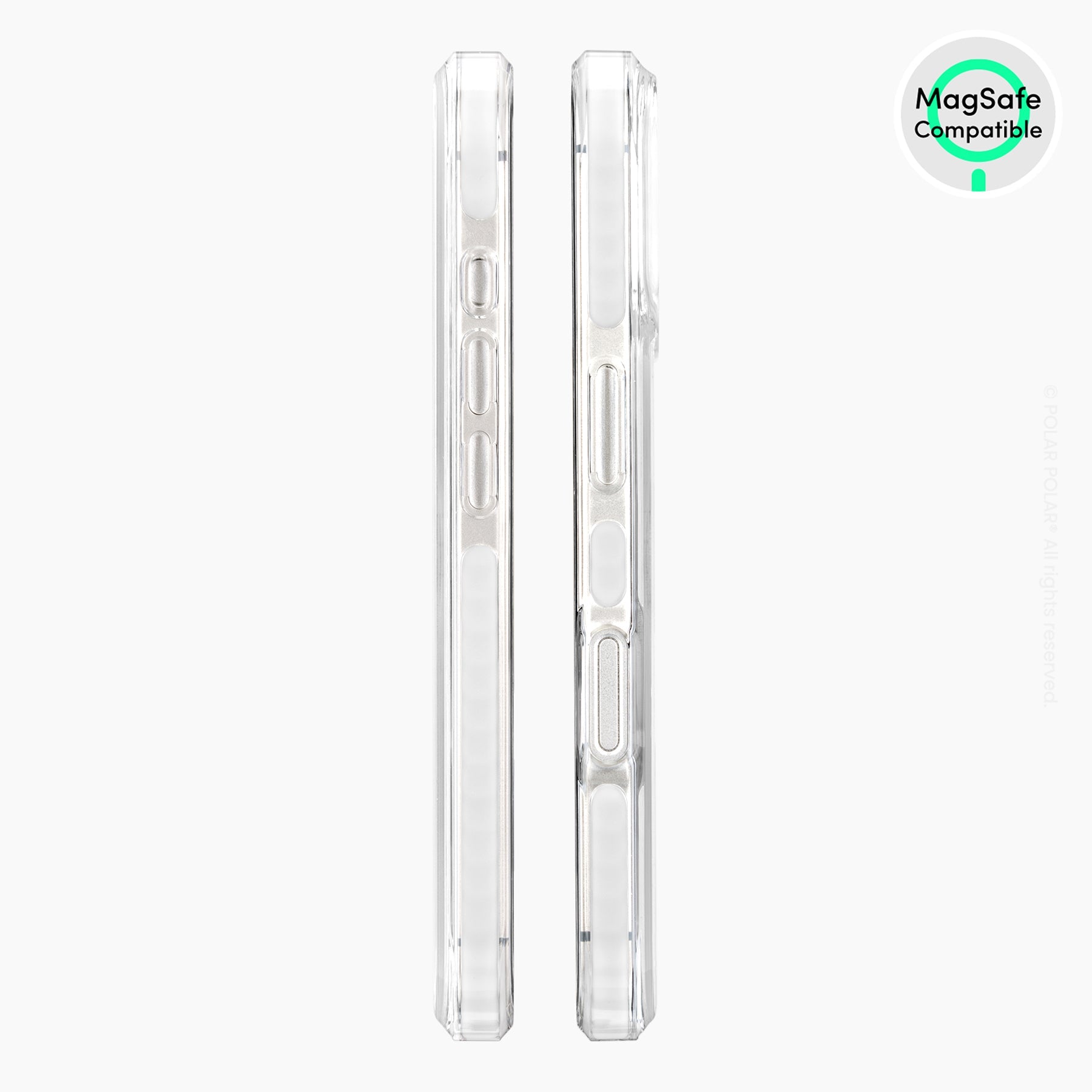 Blue Stripe - iPhone 16 Clear Bumper MagSafe Case
