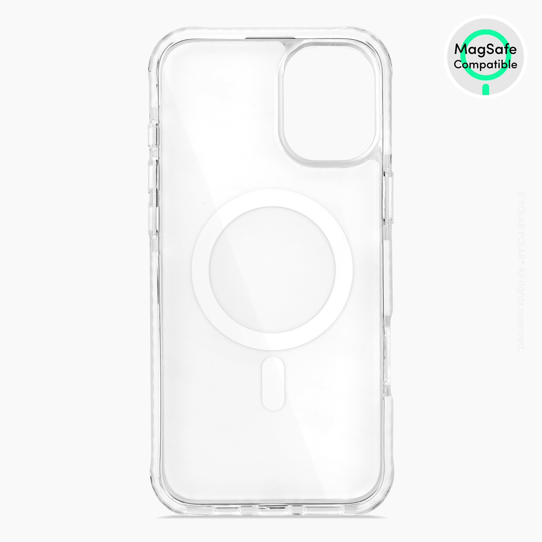 Blue Stripe - iPhone 16 Plus Clear Bumper MagSafe Case
