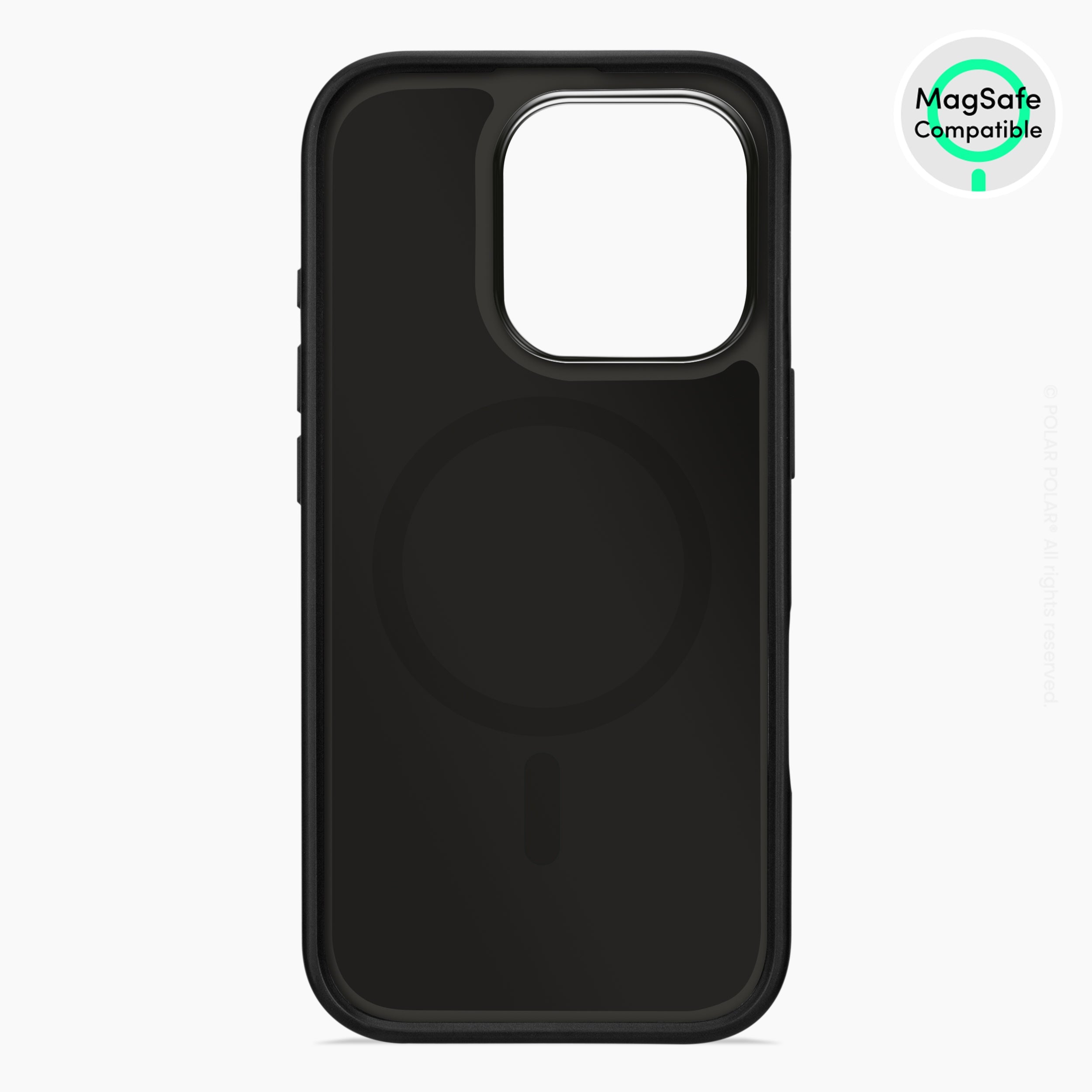 Beige Terrazzo - iPhone 16 Pro Frosted Black Bumper MagSafe Case