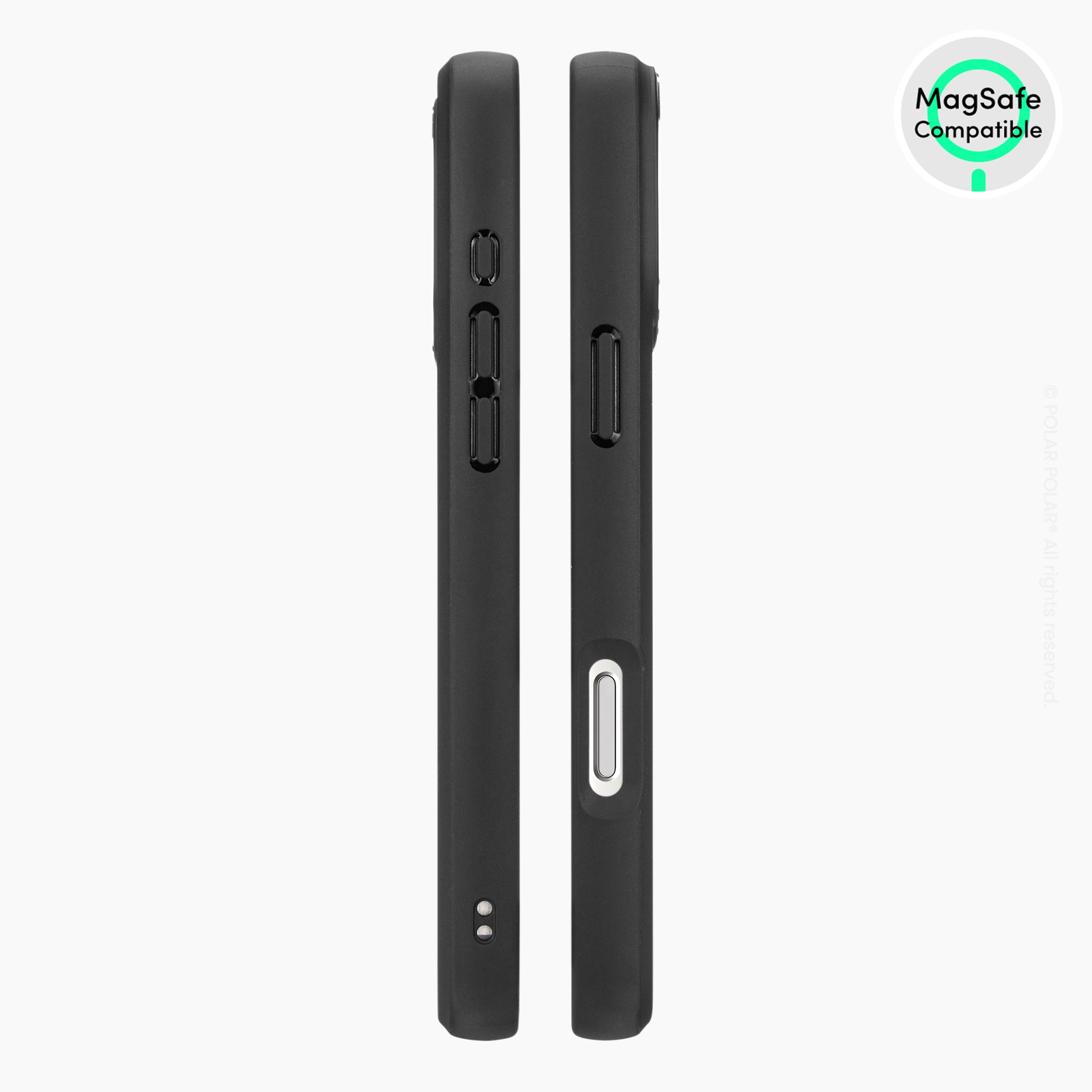 Beige Terrazzo - iPhone 16 Pro Max Frosted Black Bumper MagSafe Case