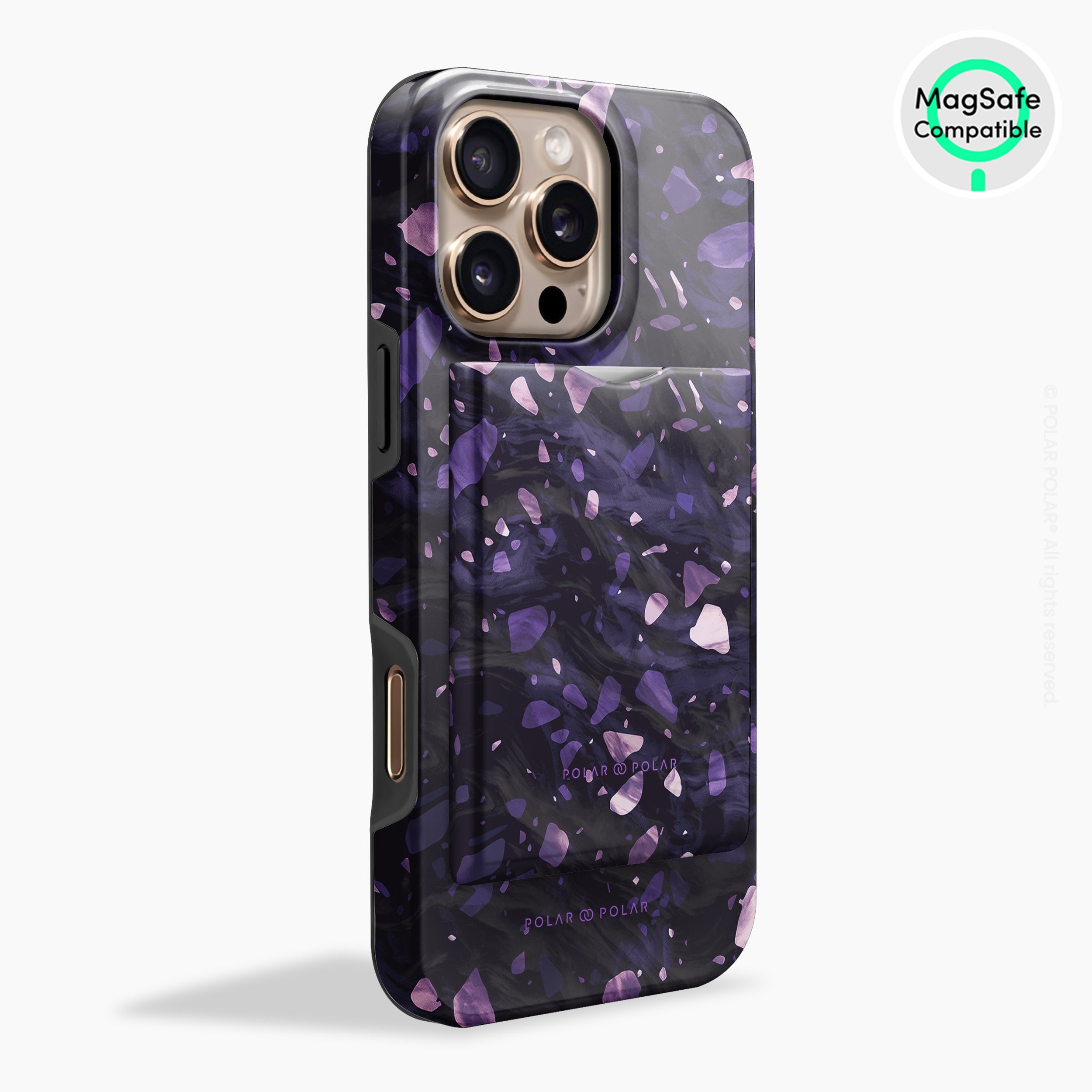 Lilac Terrazzo Gem MagSafe Wallet