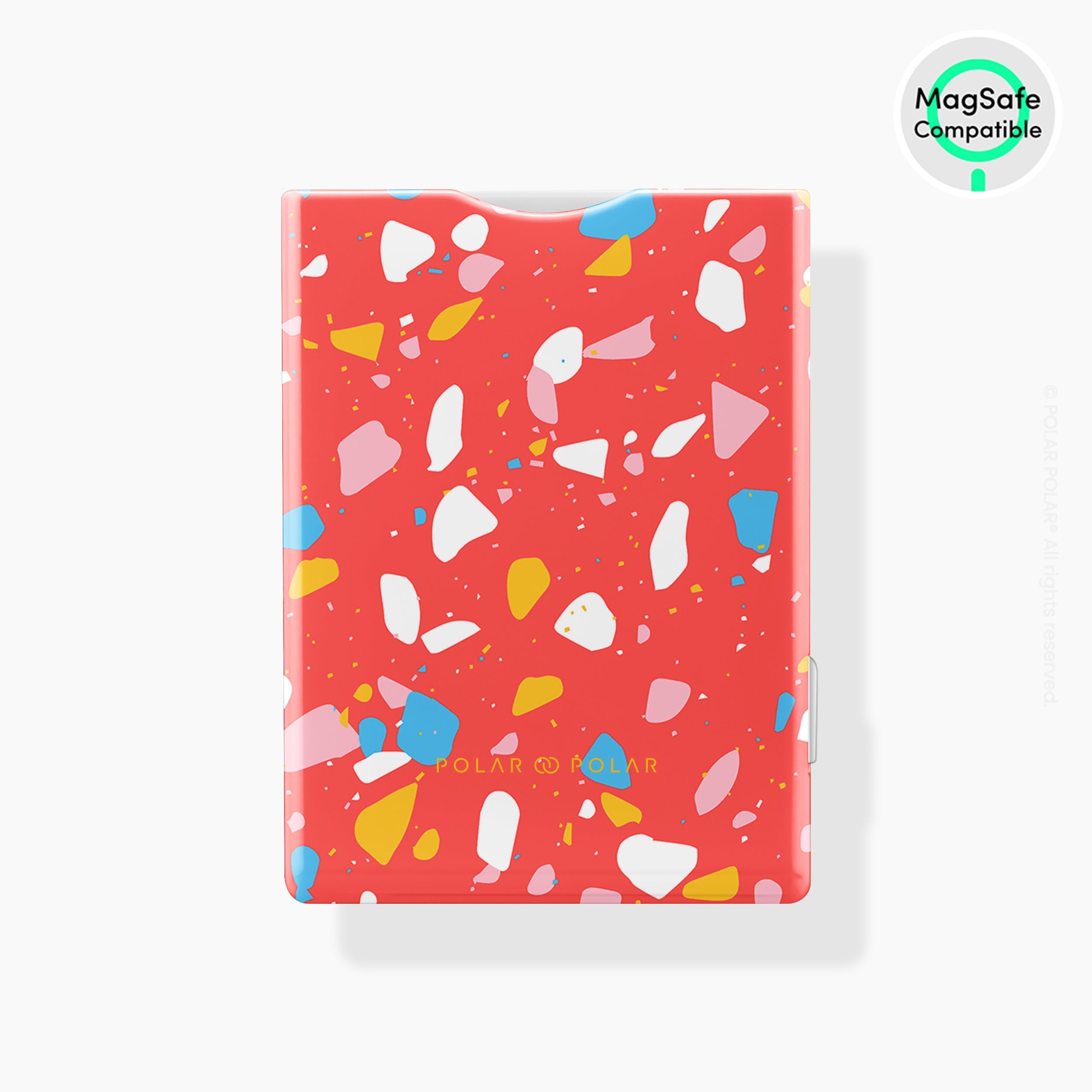 Living Coral Terrazzo MagSafe Wallet