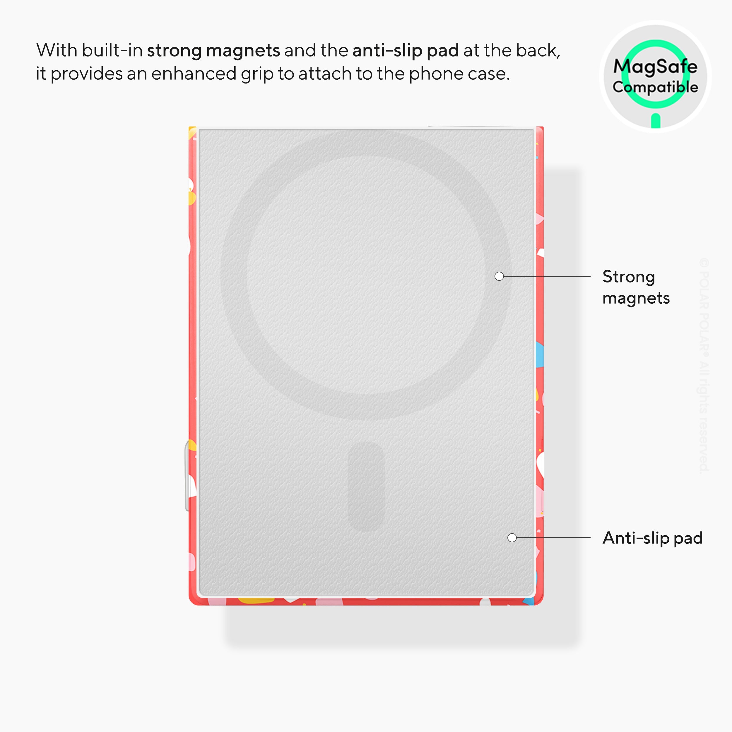 Living Coral Terrazzo MagSafe Wallet