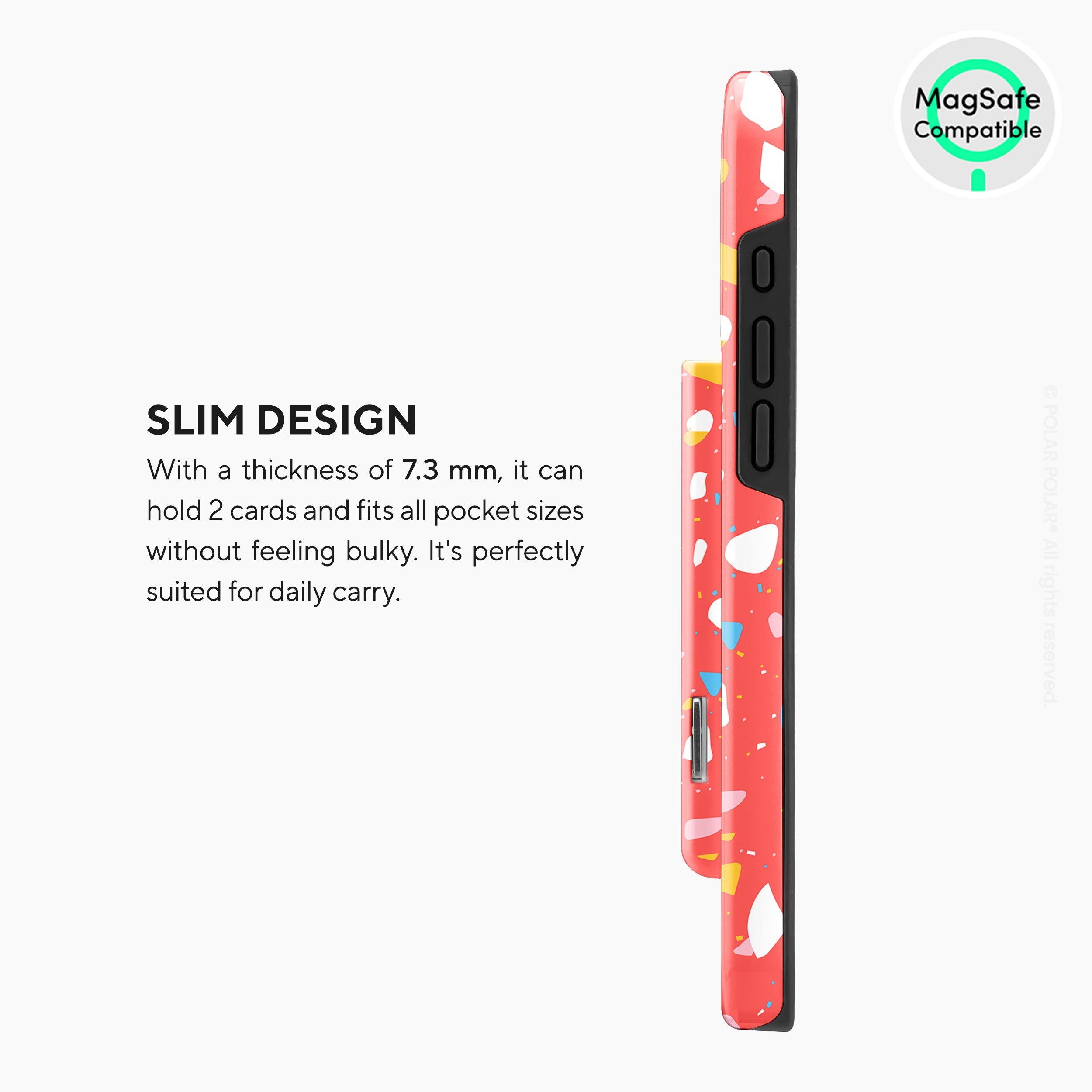 Living Coral Terrazzo MagSafe Wallet