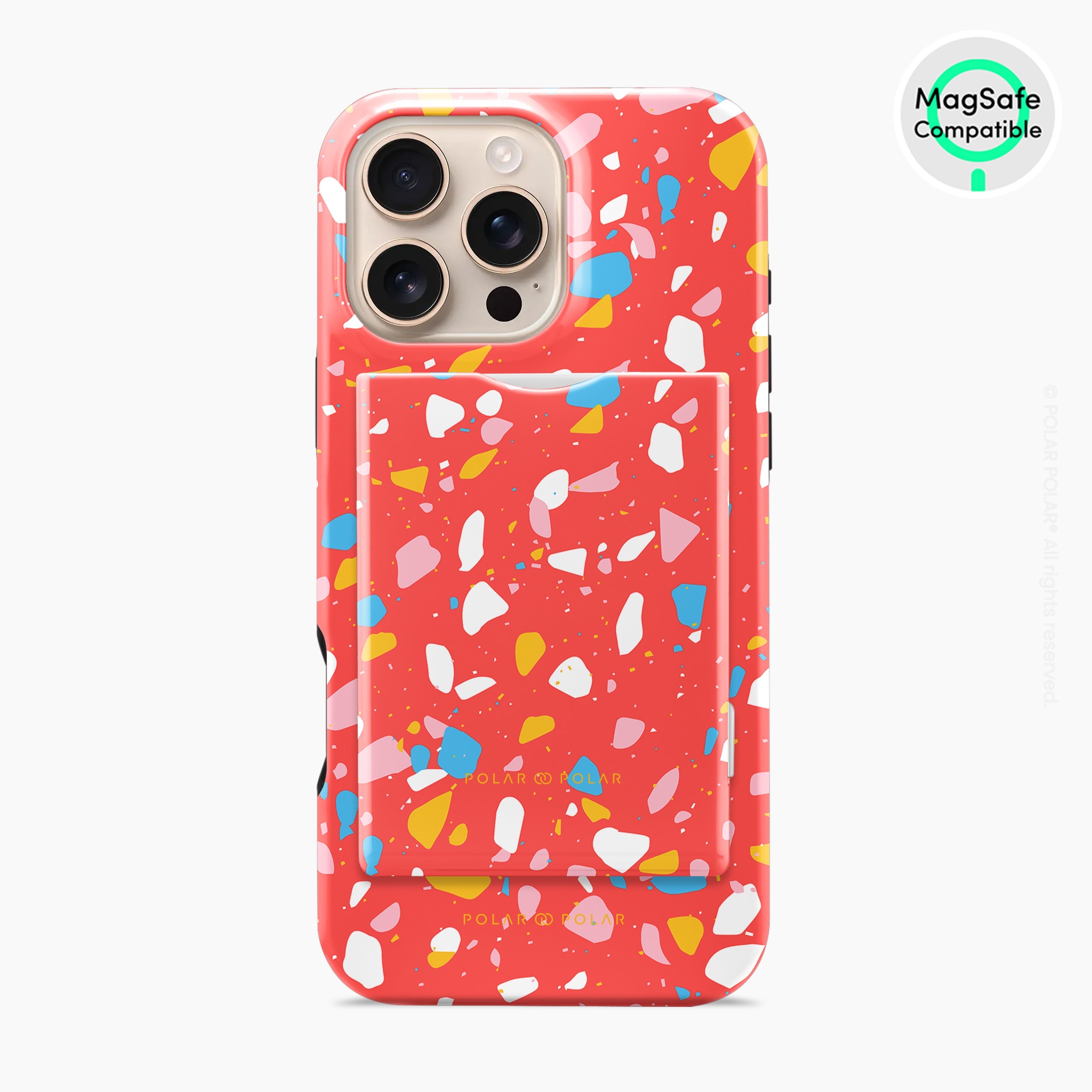 Living Coral Terrazzo MagSafe Wallet