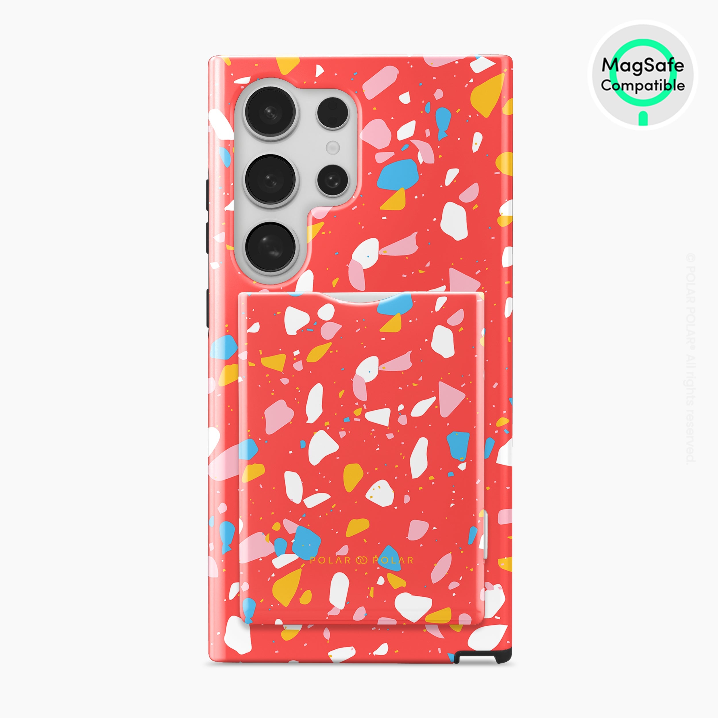 Living Coral Terrazzo MagSafe Wallet