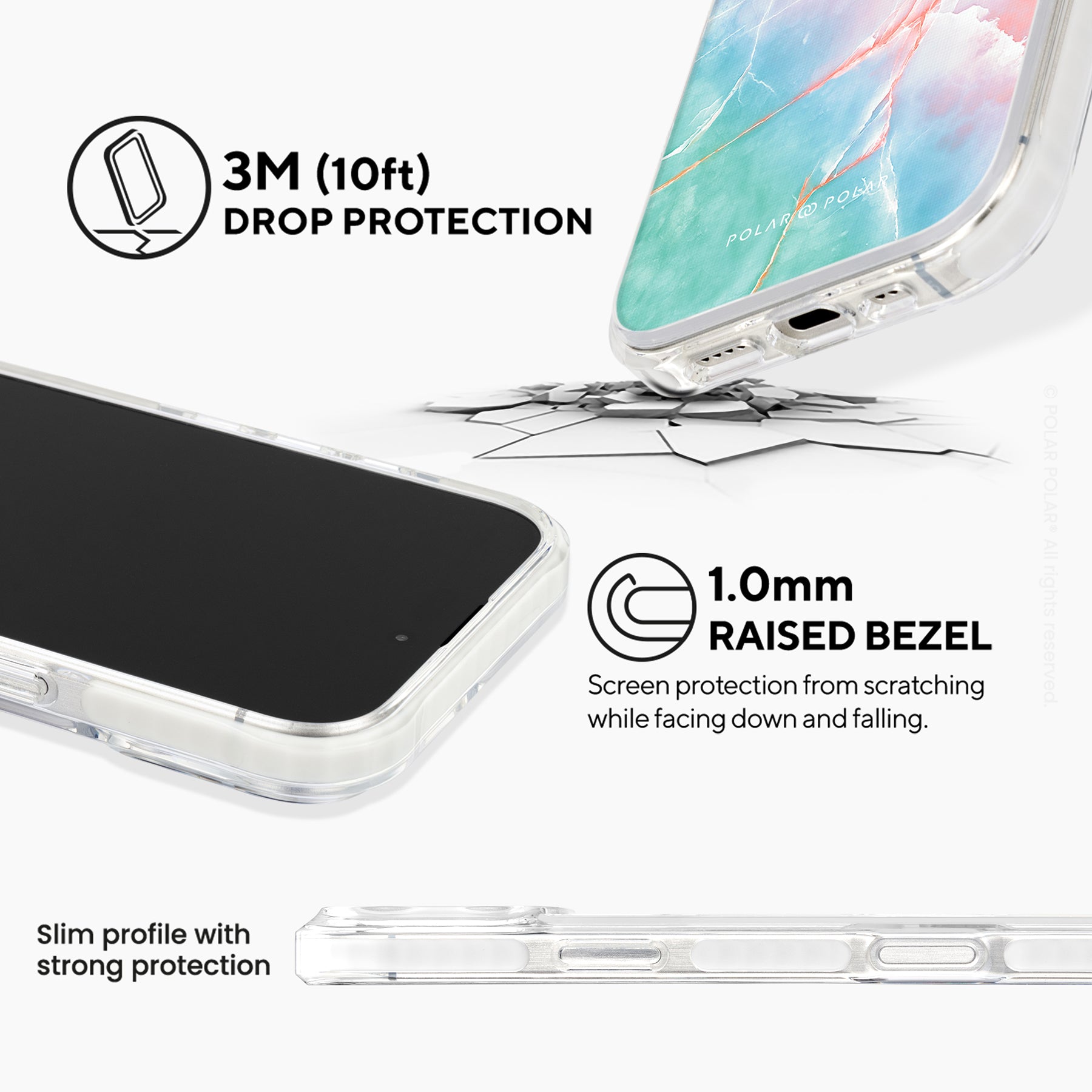 魅幻天空 - iPhone 16 Pro 透明邊防摔 MagSafe 手機殼