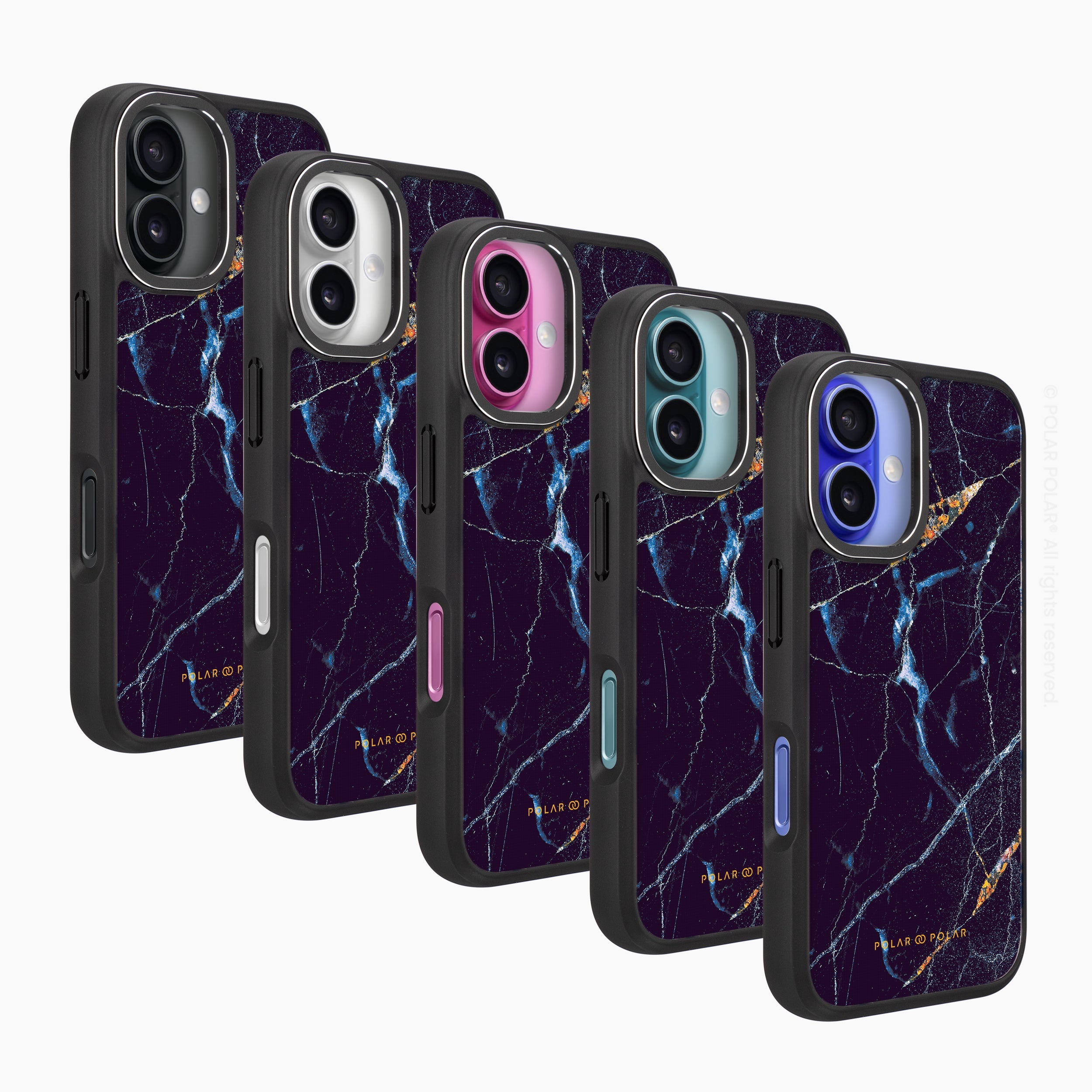 午夜黑石紋 - iPhone 16 Pro 黑磨砂防摔 MagSafe 手機殼