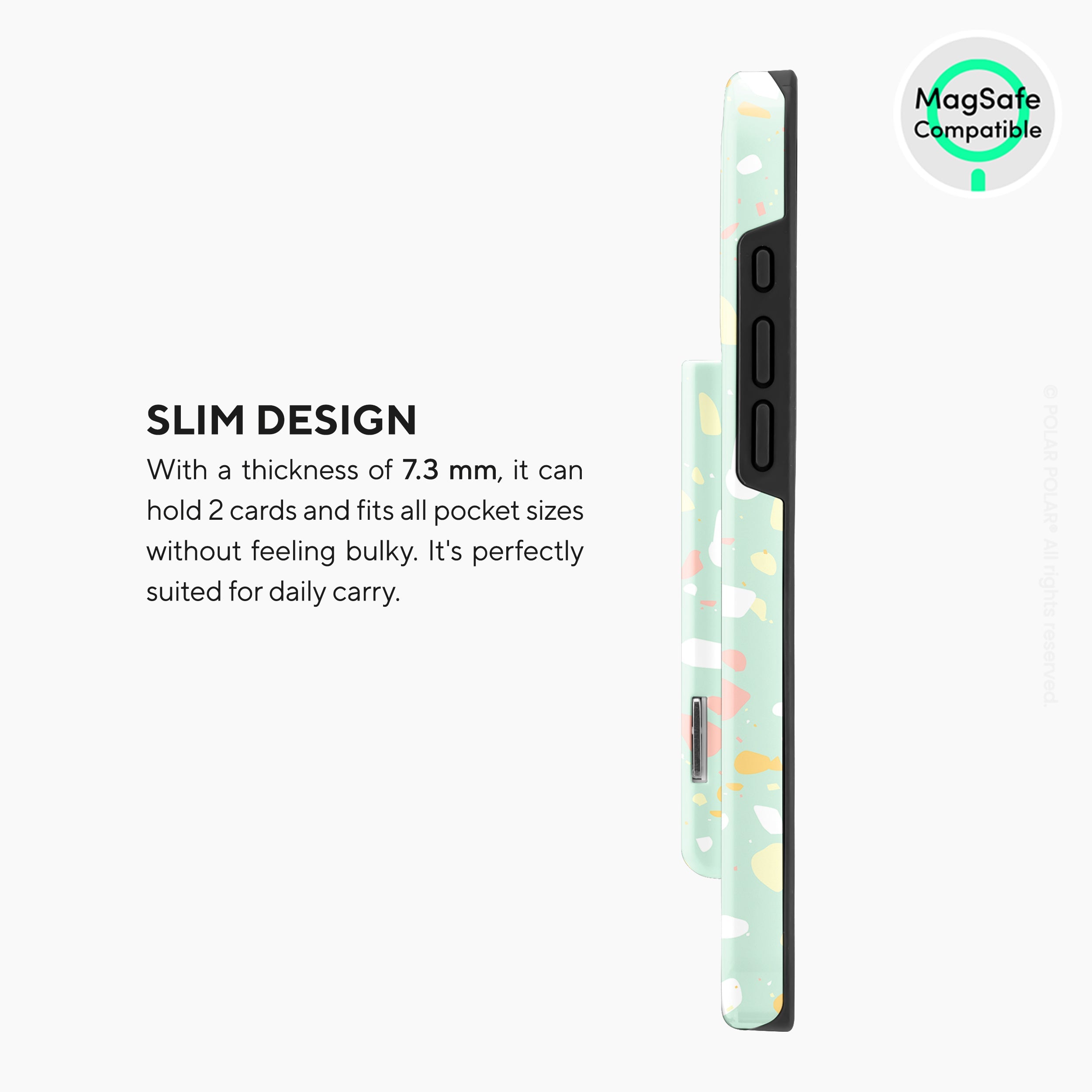 Mist Green Terrazzo MagSafe Wallet