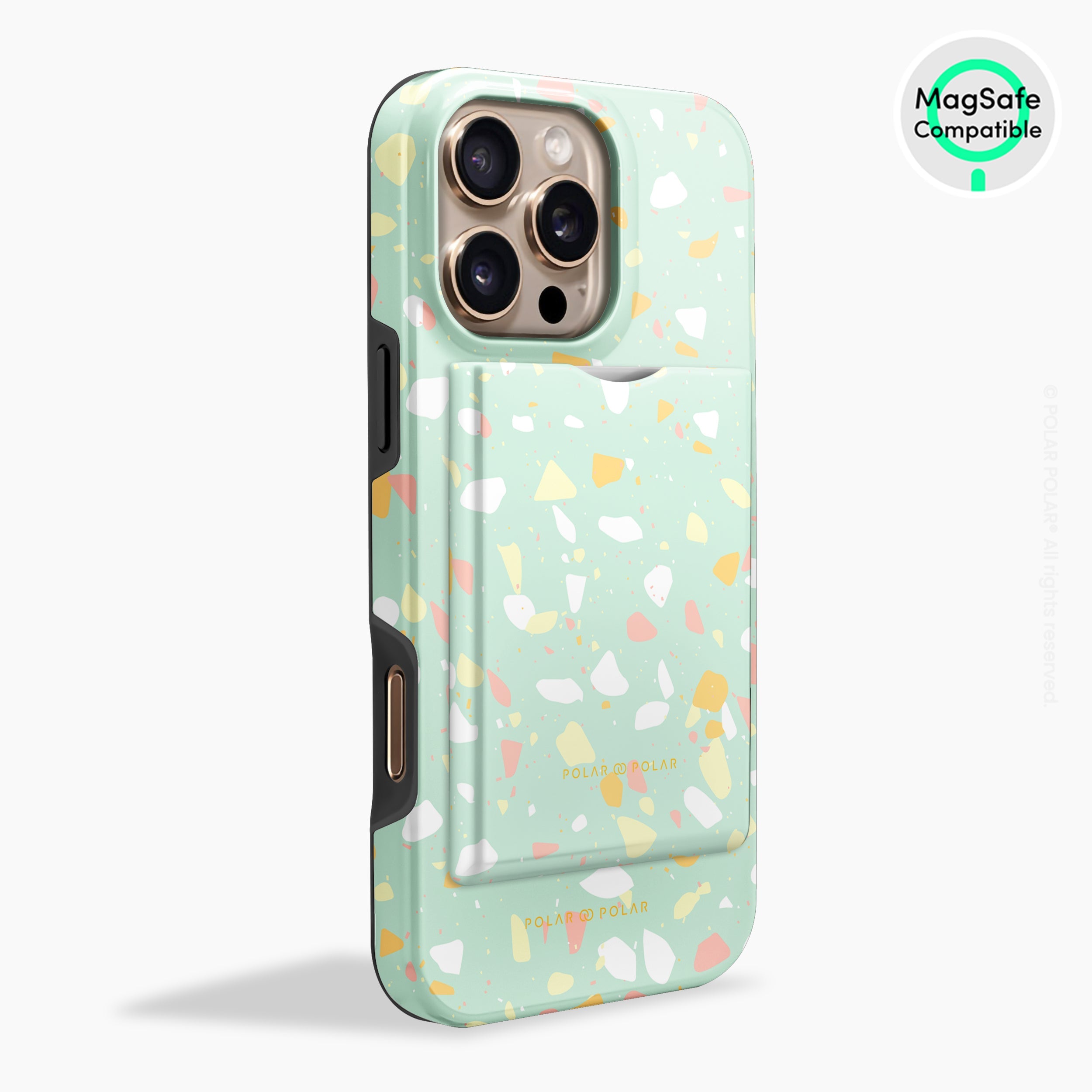 Mist Green Terrazzo MagSafe Wallet