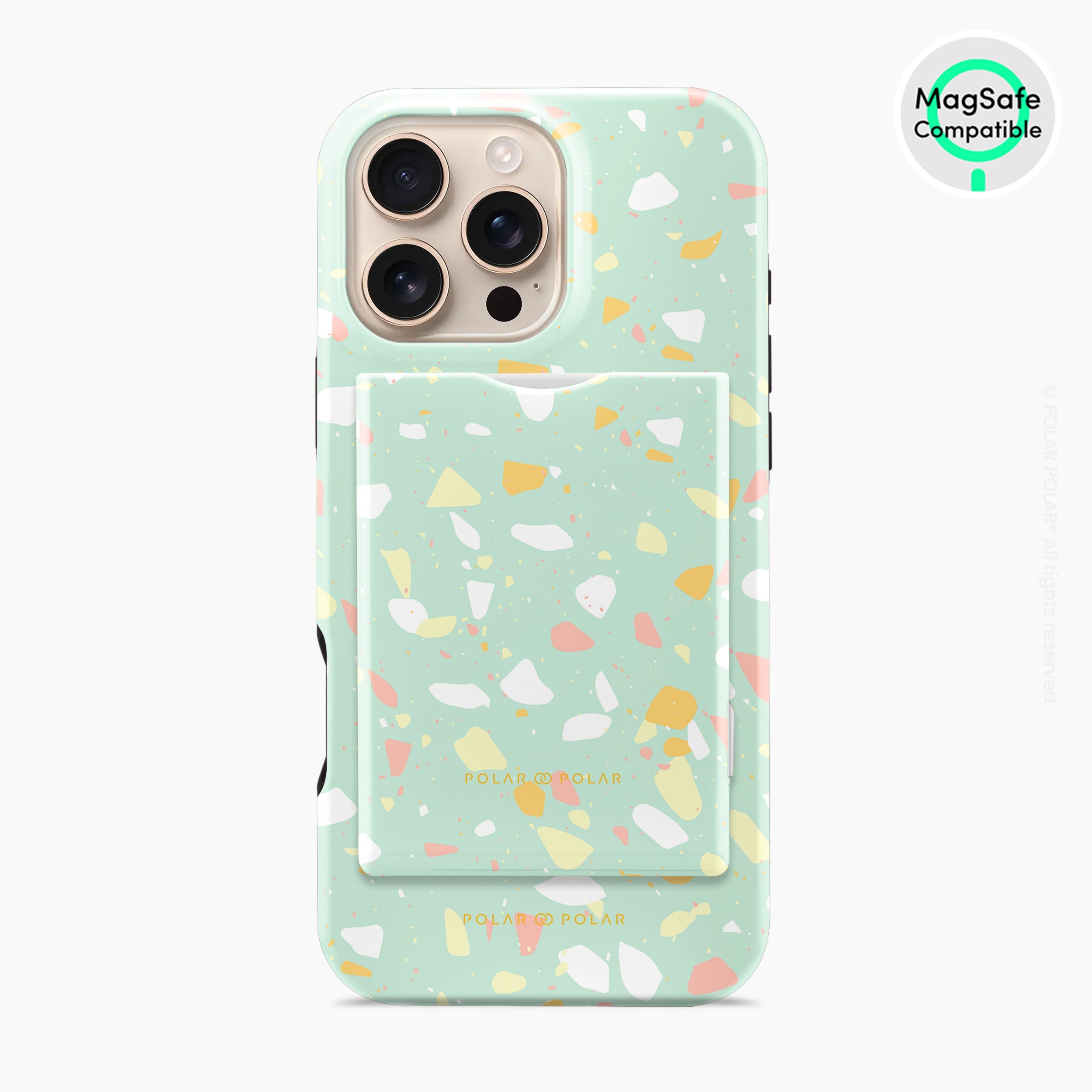 Mist Green Terrazzo MagSafe Wallet
