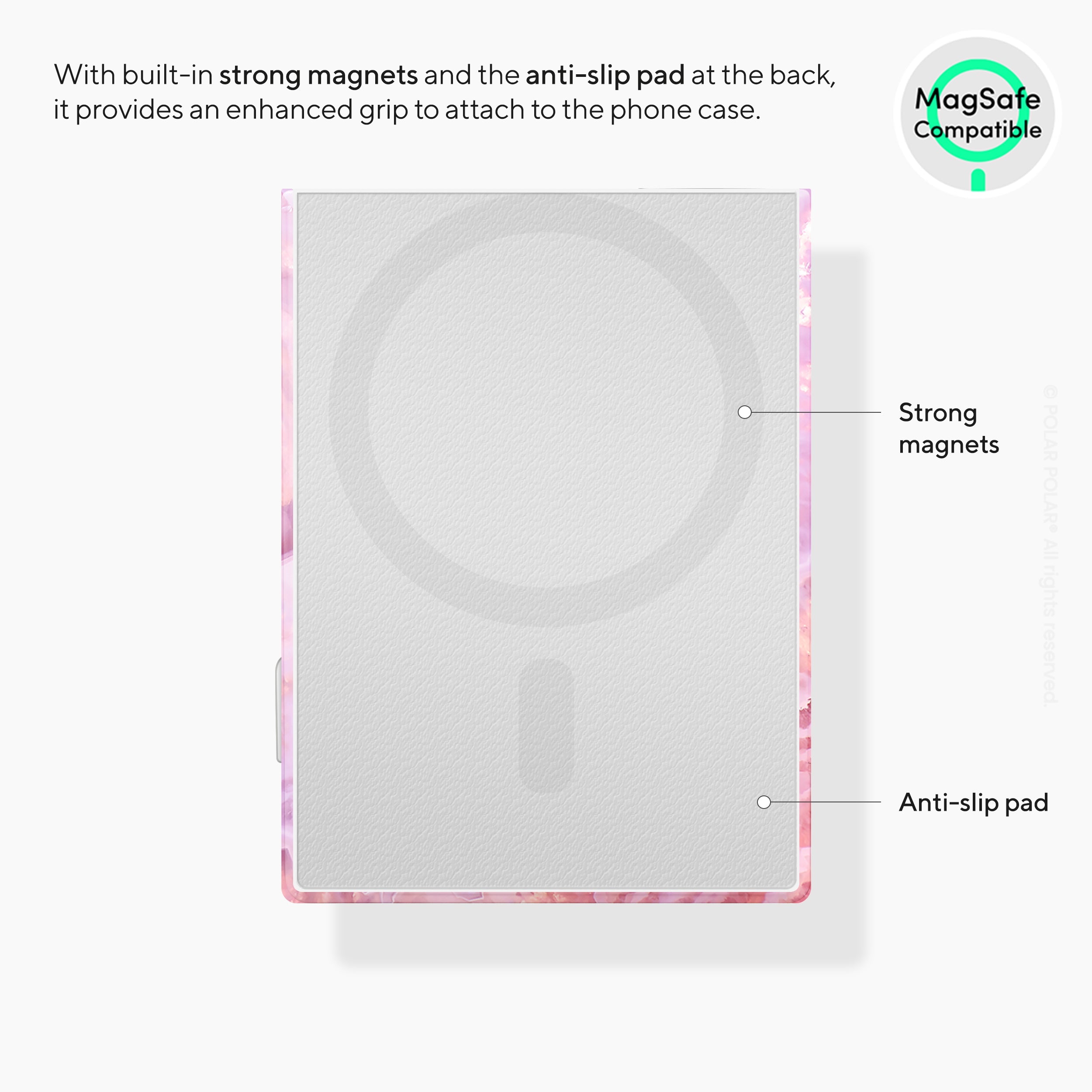 Misty Rose Coral MagSafe Wallet
