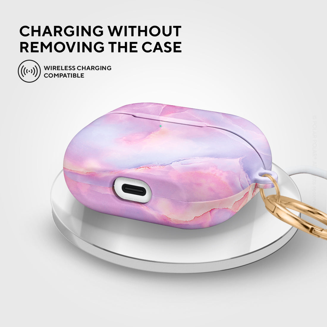 Marble Samsung Galaxy Buds3 Case - Mythical Sky cute and personalisable Buds3 Case - POLAR POLAR