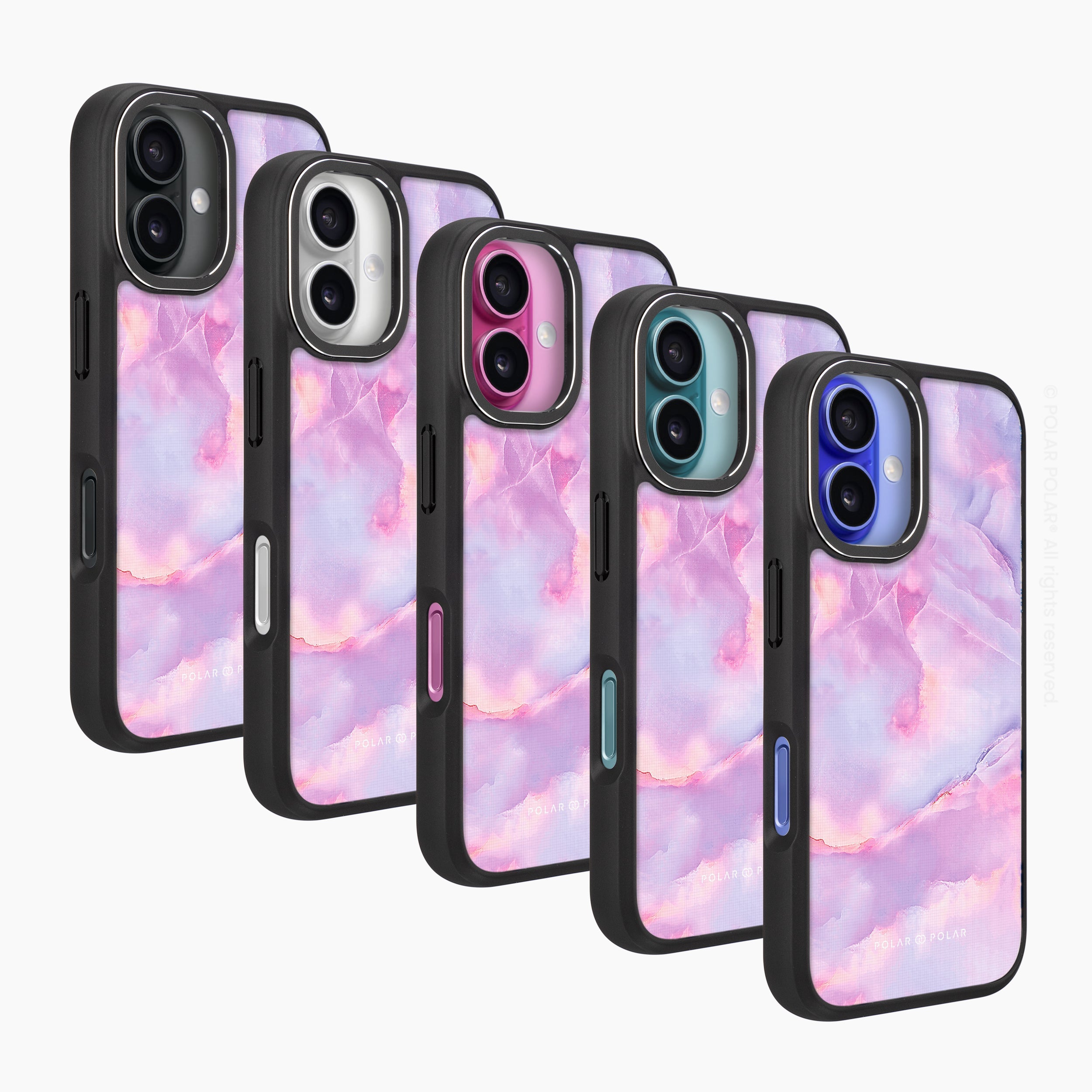 Mythical Sky - iPhone 16 Pro Frosted Black Bumper MagSafe Case