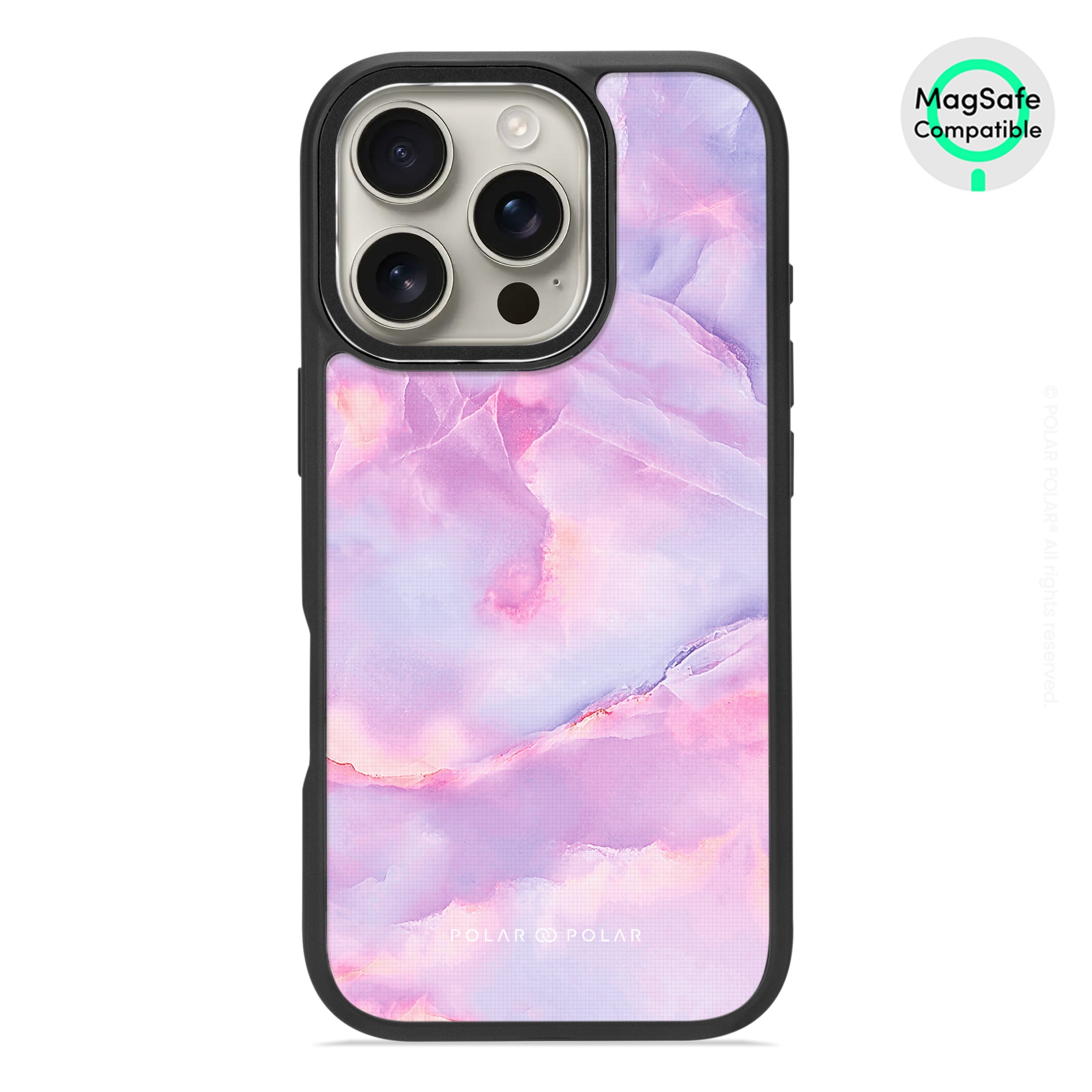 Mythical Sky - iPhone 16 Pro Frosted Black Bumper MagSafe Case