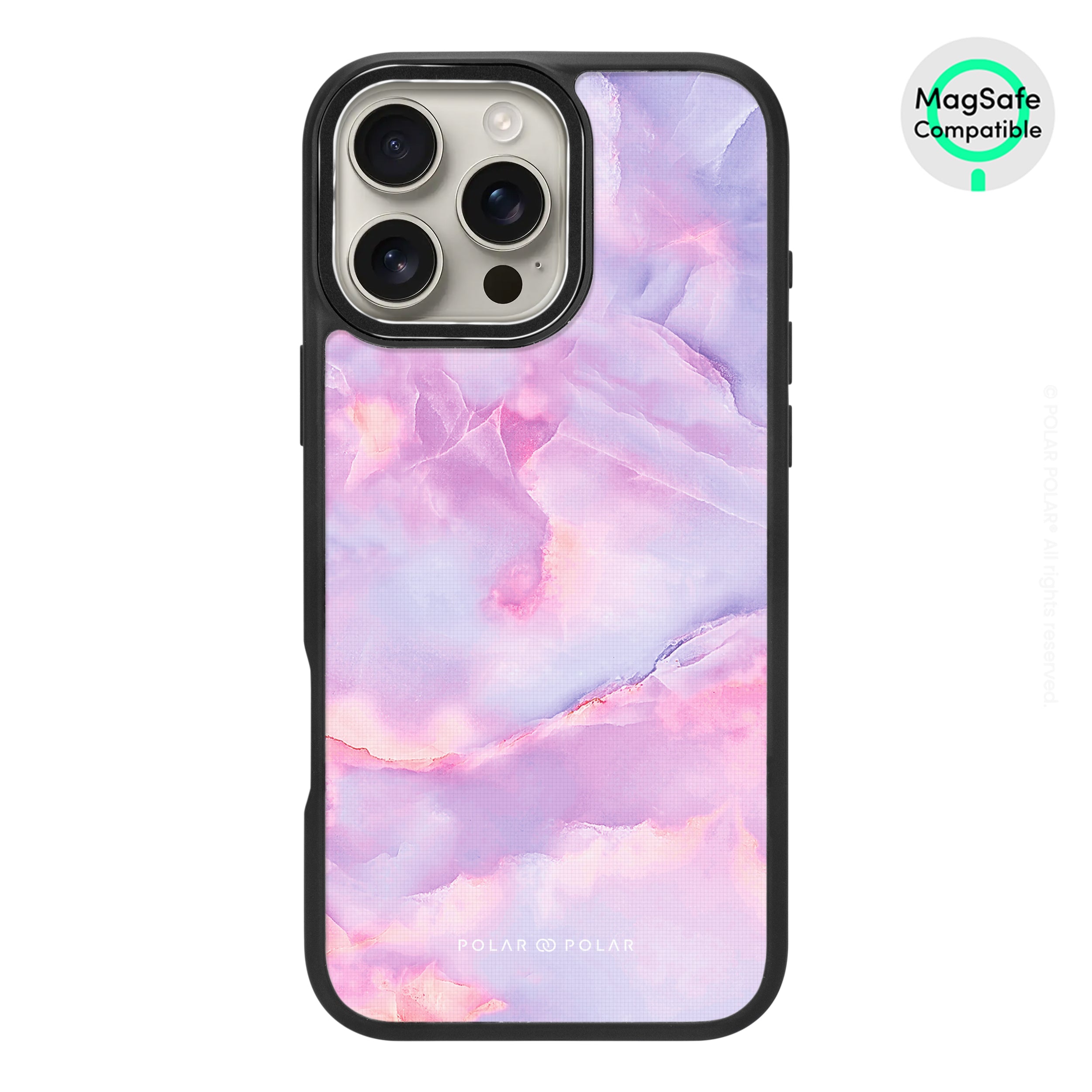 Mythical Sky - iPhone 16 Pro Max Frosted Black Bumper MagSafe Case