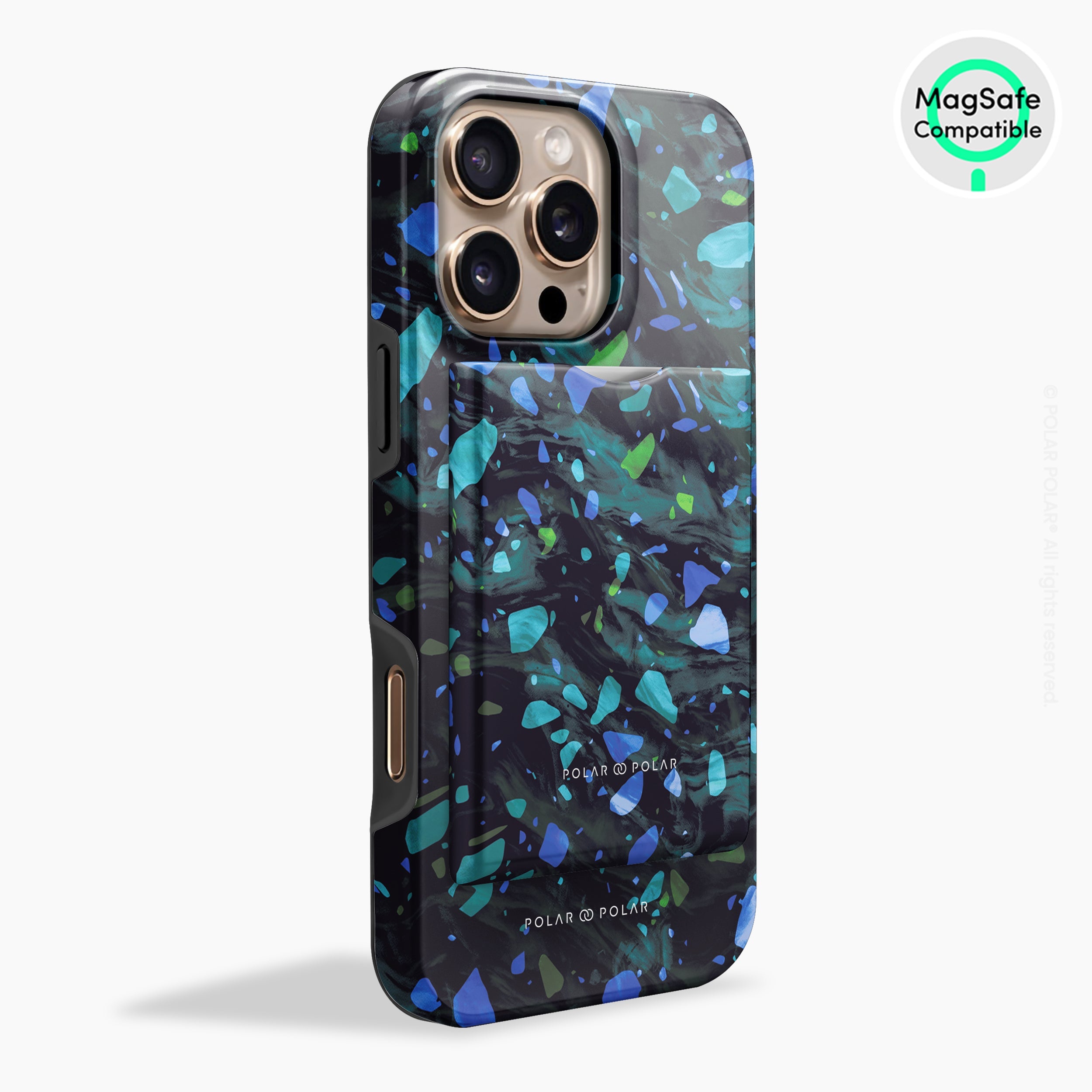 Ocean Terrazzo Gem MagSafe Wallet