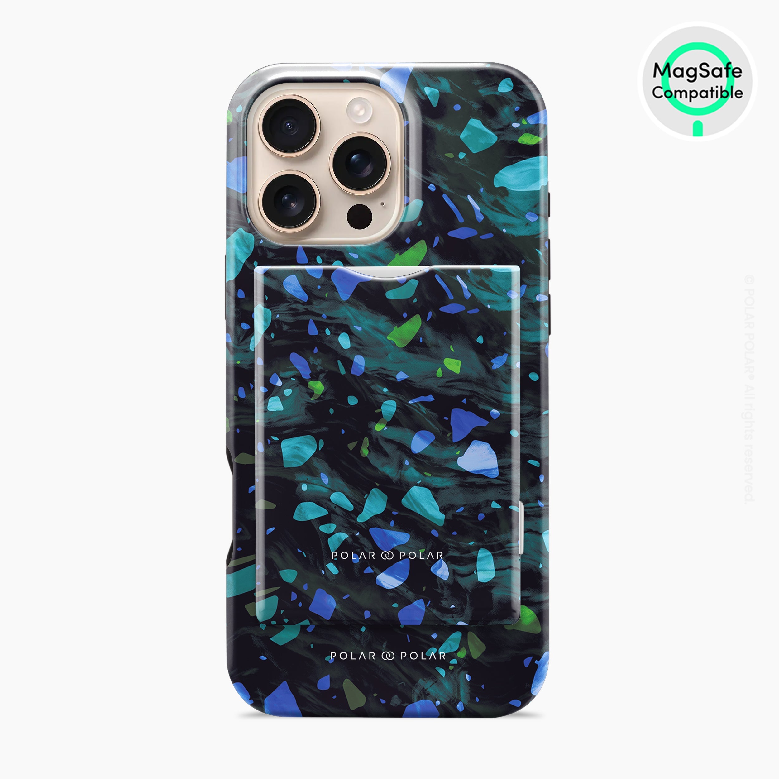 Ocean Terrazzo Gem MagSafe Wallet